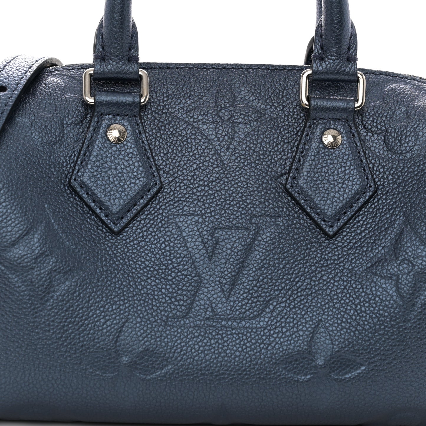 Metallic Empreinte Monogram Giant Speedy Bandouliere 20 Navy Nacre