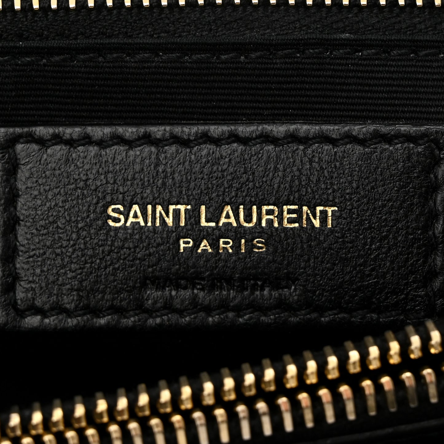 Calfskin Y Quilted Monogram Medium Loulou Chain Satchel Black
