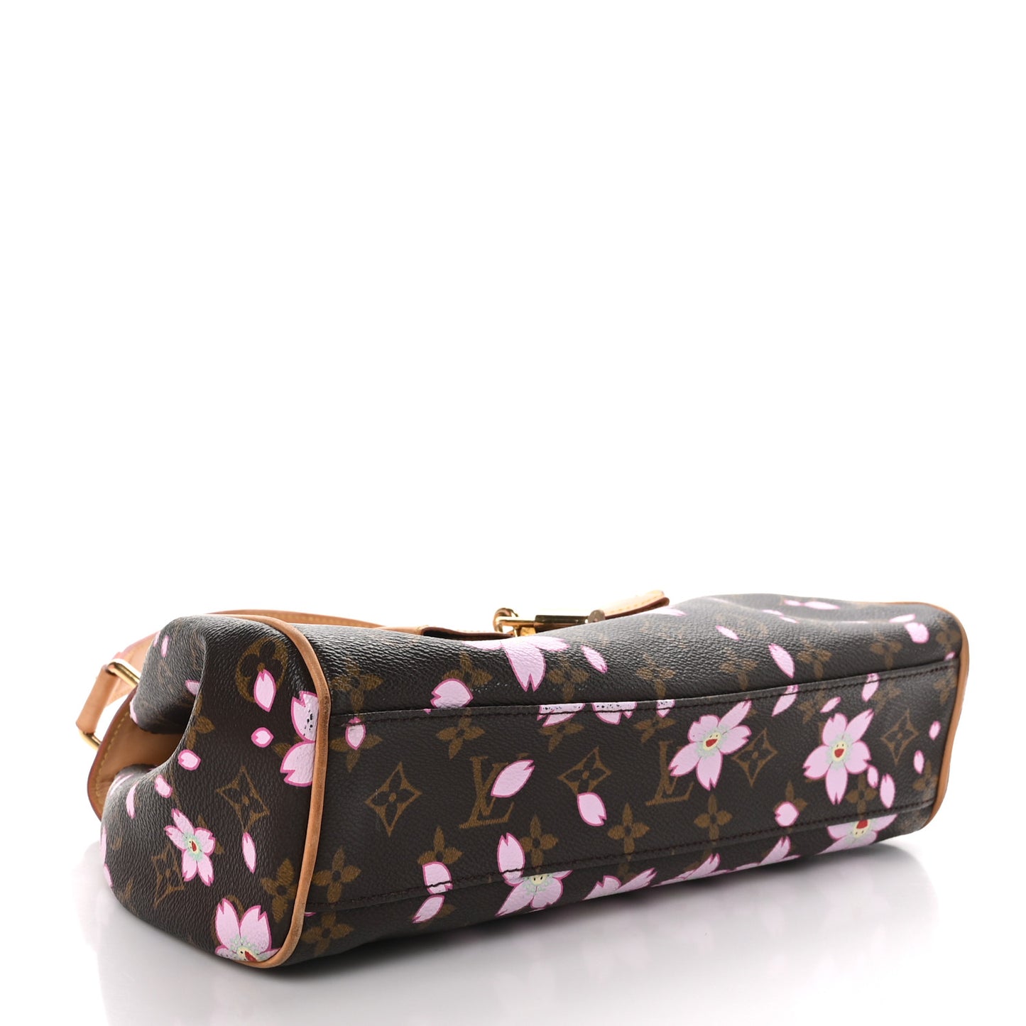 LOUIS VUITTON Monogram Cherry Blossom Sac Retro Bag Brown