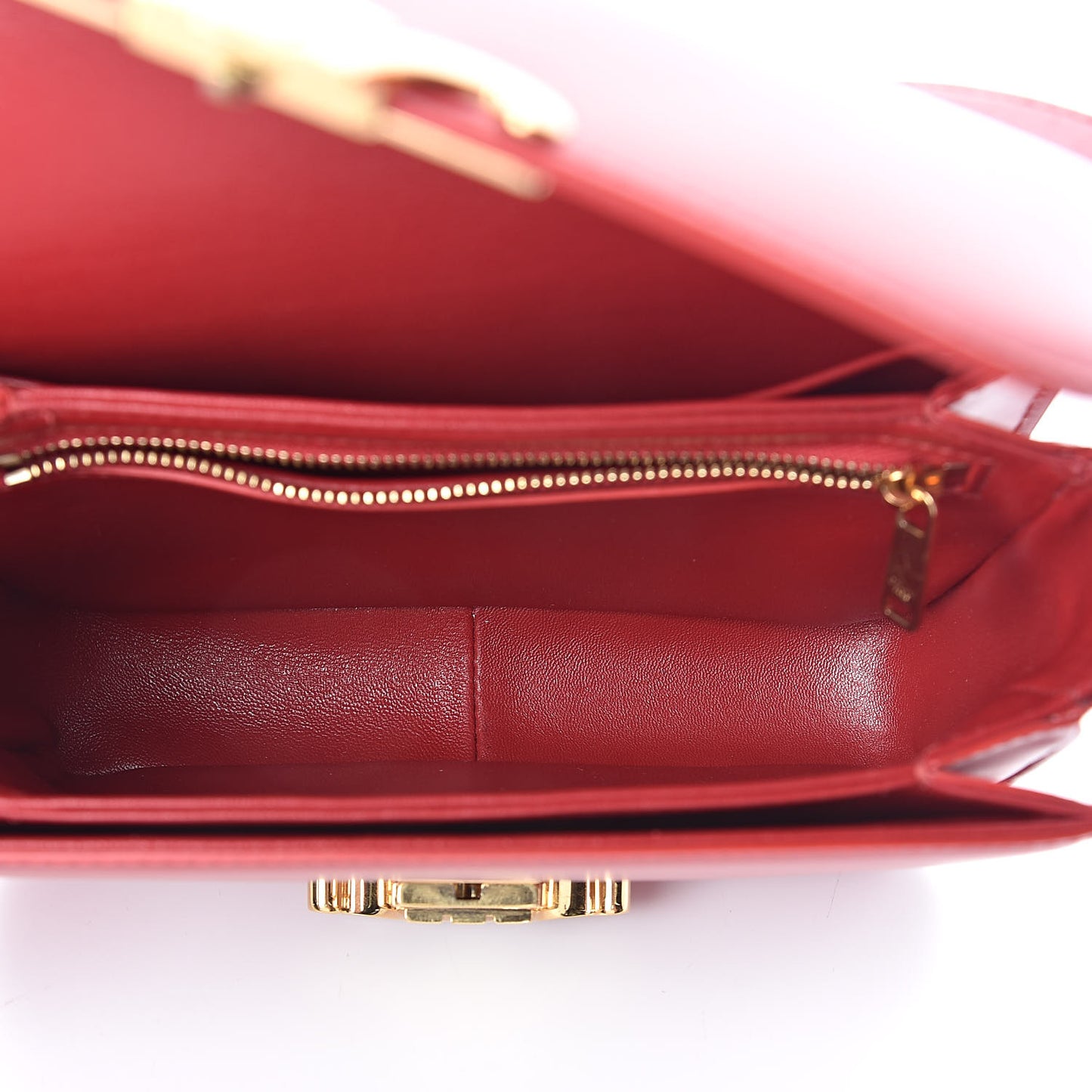 Shiny Calfskin Teen Triomphe Red