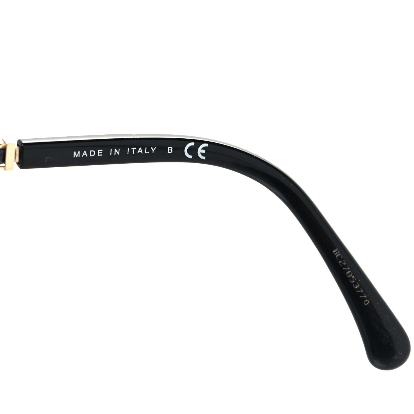 Acetate Metal Calfskin Square Chain Sunglasses 5210-Q Black Gray