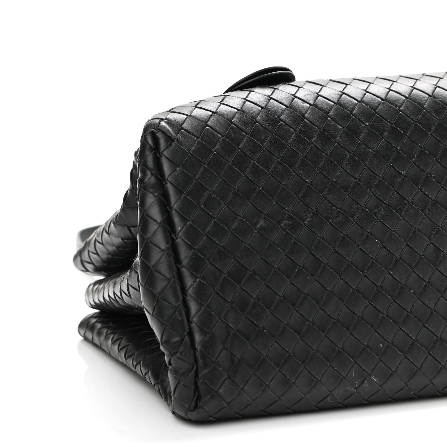 Light Calf Intrecciato Small Roma Black