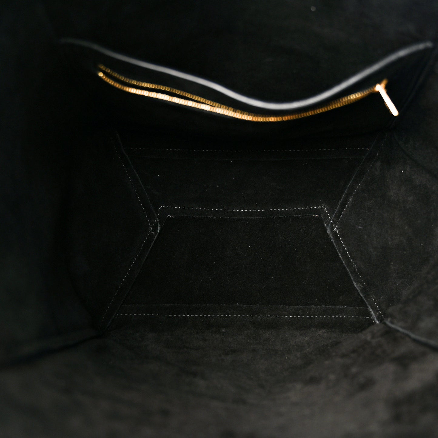 Soft Grained Calfskin Sangle Bucket Bag Black