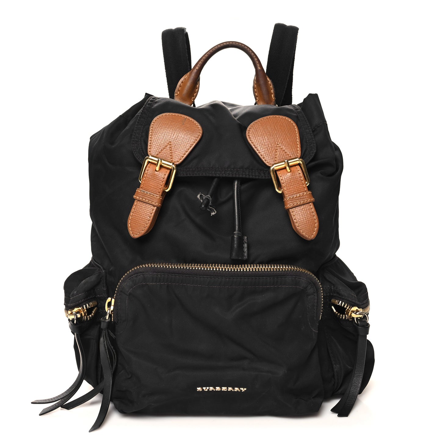 Nylon Medium Rucksack Backpack Black