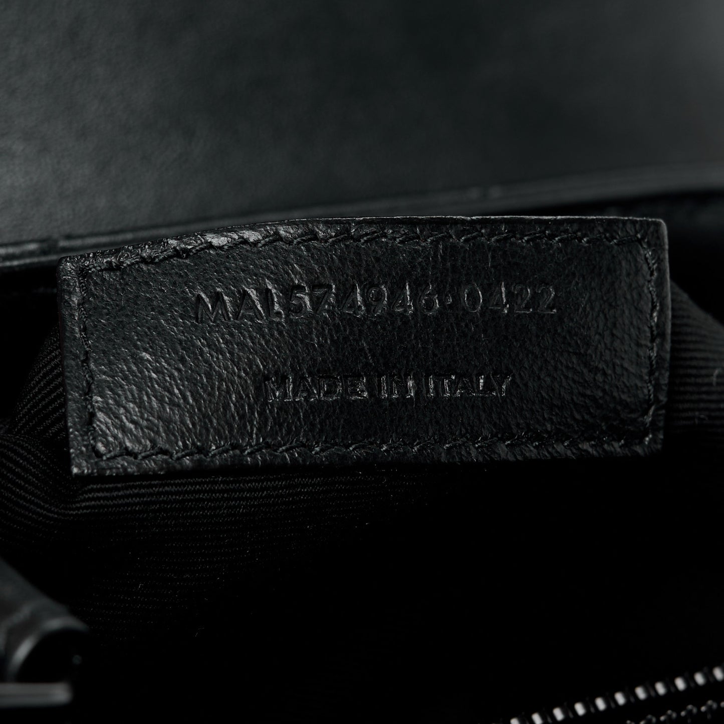 Calfskin Y Quilted Monogram Monochrome Medium Loulou Chain Satchel Black