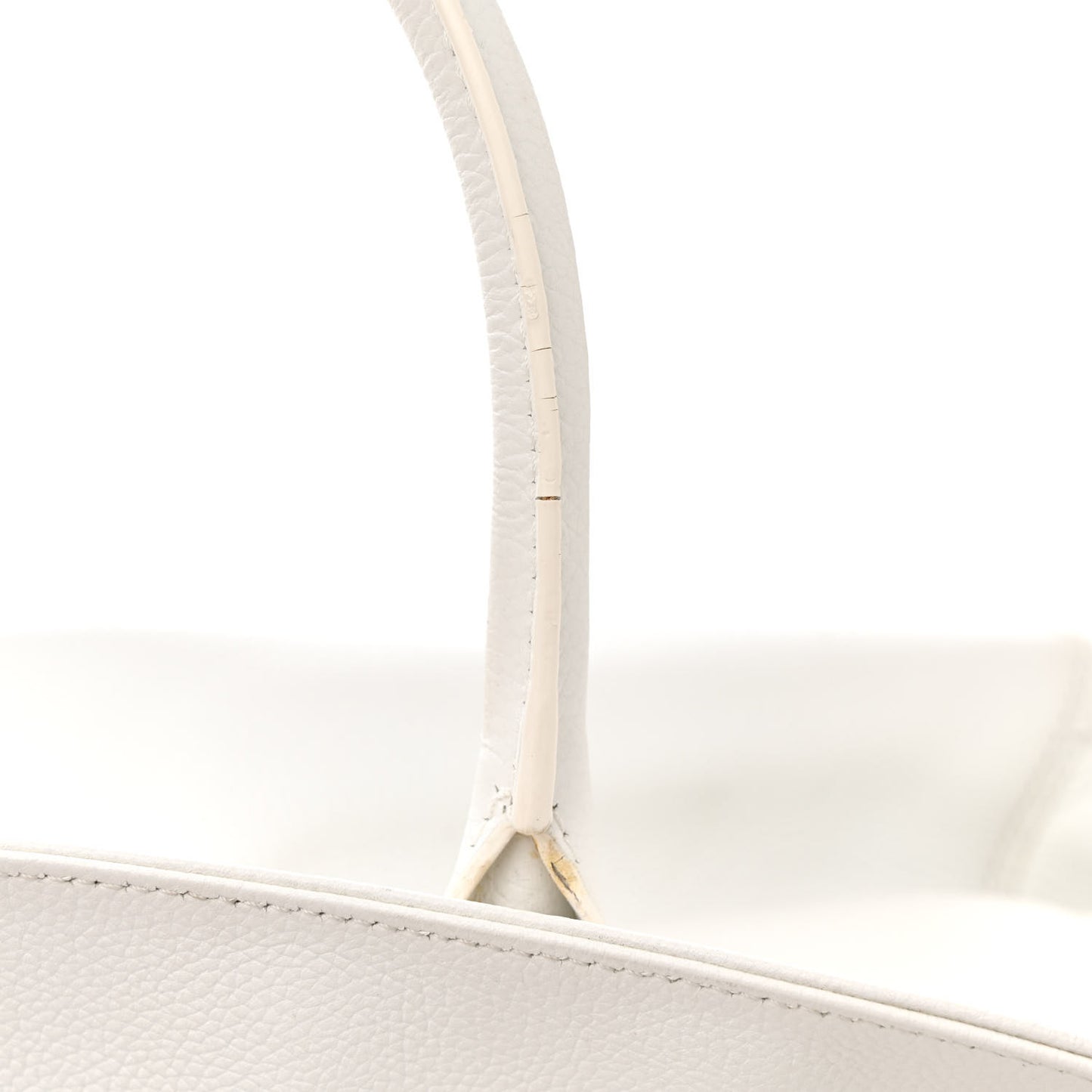 Calfskin Cerf Executive Shopper Tote White