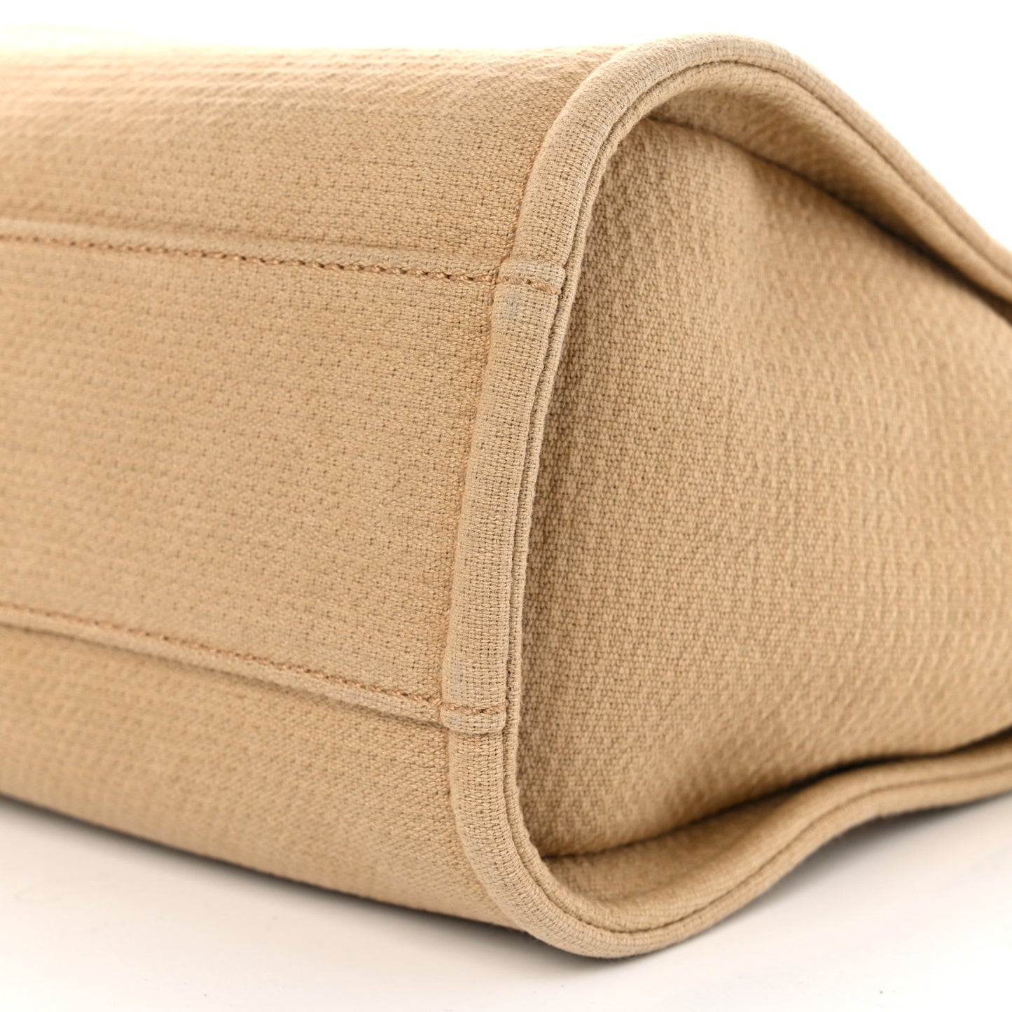 Mixed Fibers Small Deauville Tote Beige