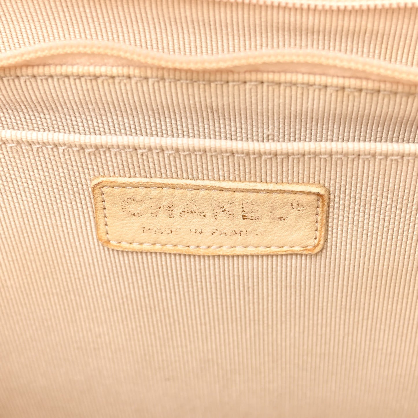 Tweed Patchwork Jumbo Single Flap White