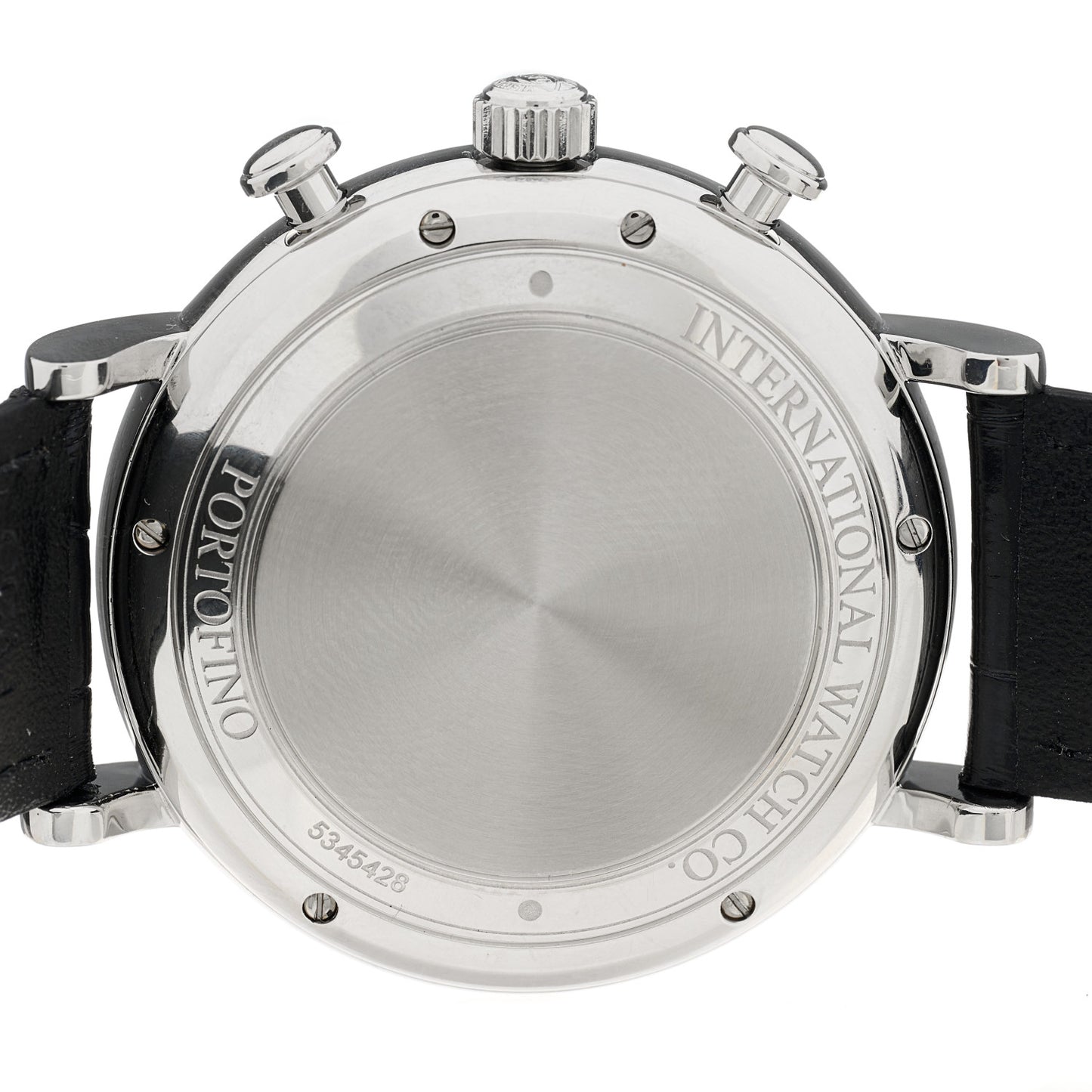 Stainless Steel Alligator 42mm Portofino Chronograph Automatic Watch White IW391027