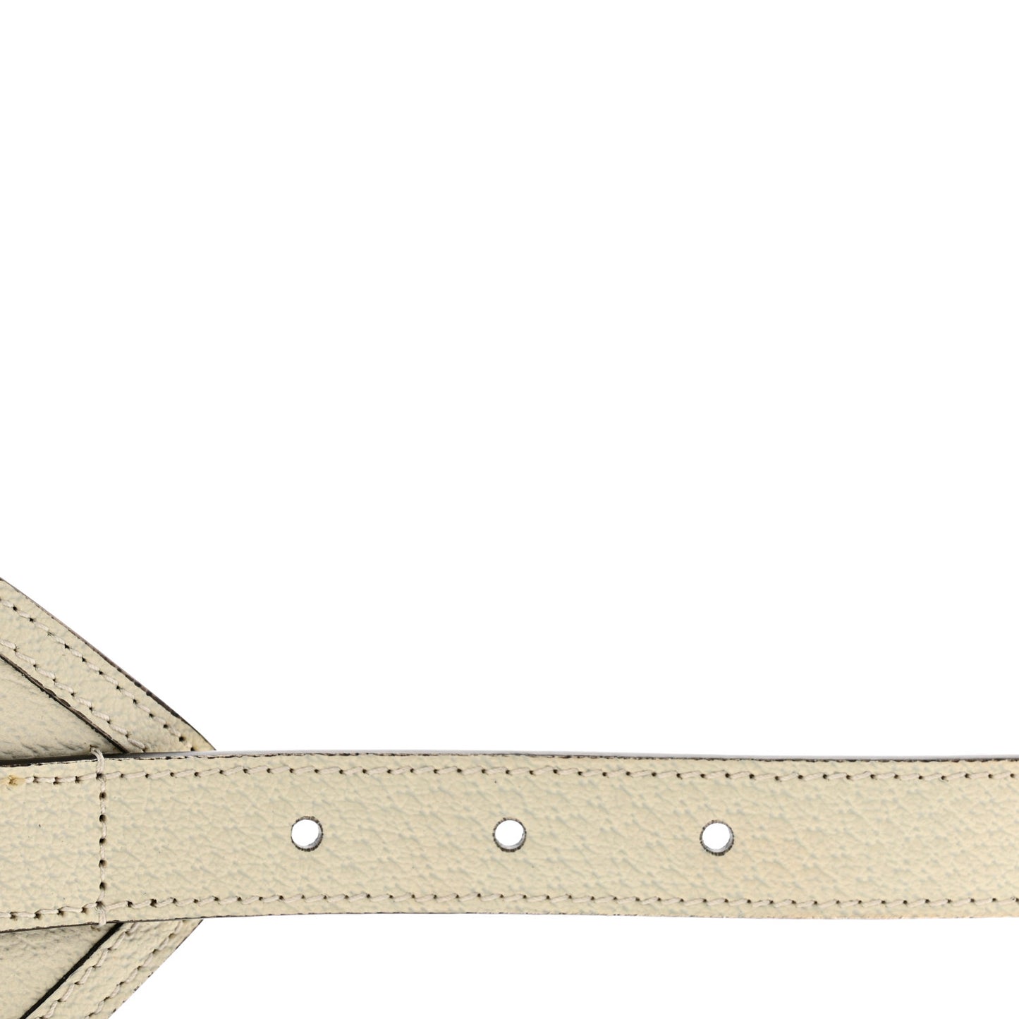 Calfskin GG Marmont Wide Belt 80 32 White