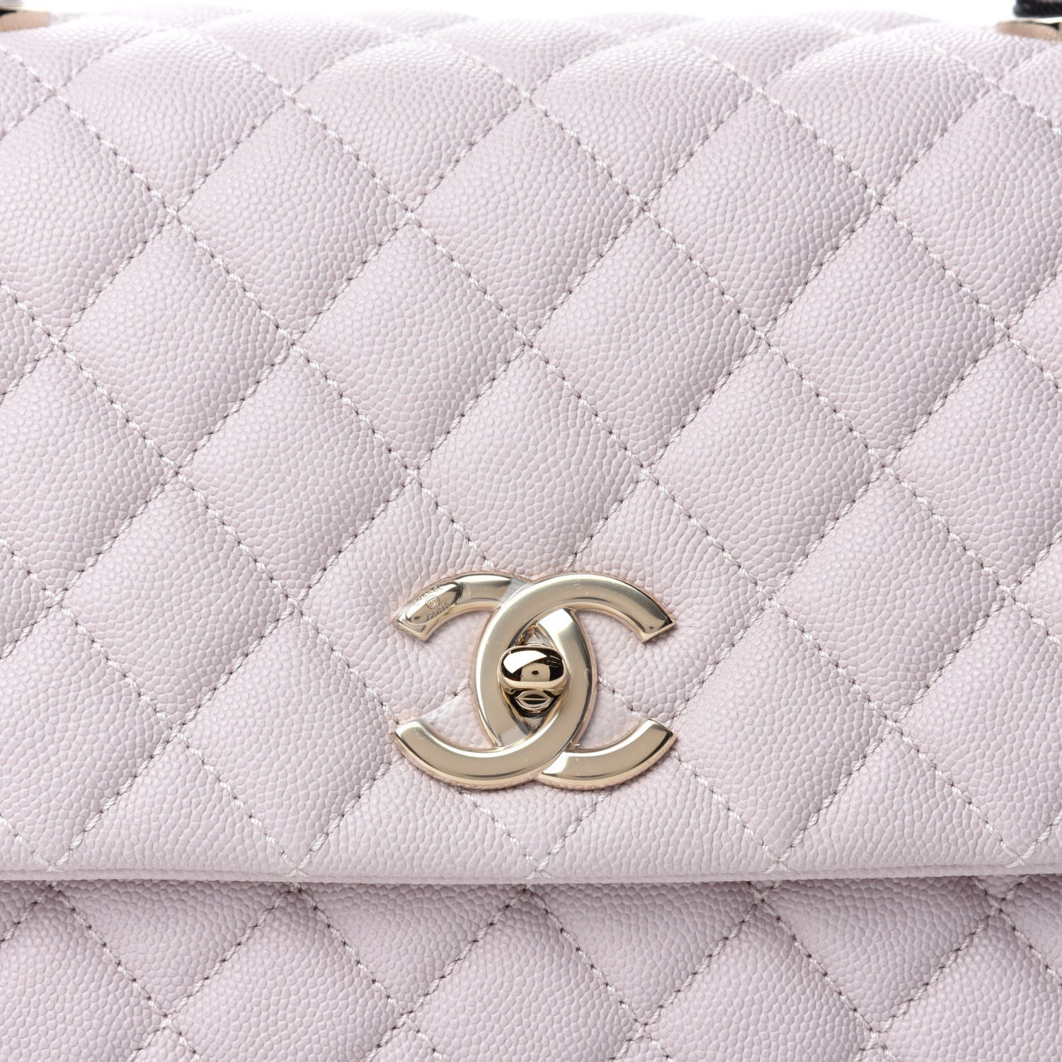 Chanel Caviar Quilted Small Coco Handle Flap Lilas Lilac 10 of 10