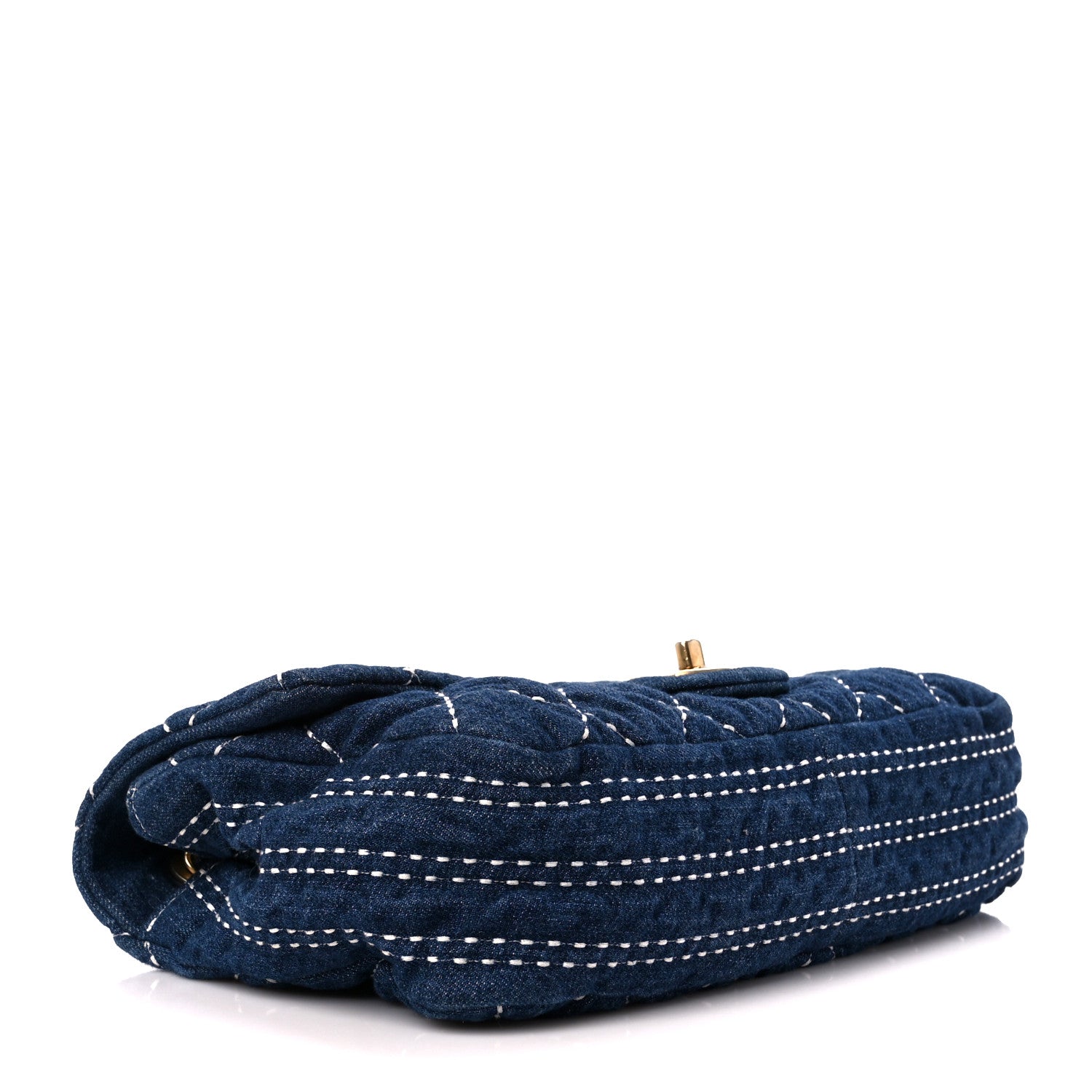 Chanel Denim Quilted Medium Denim Trip Single Flap Blue 4 of 11