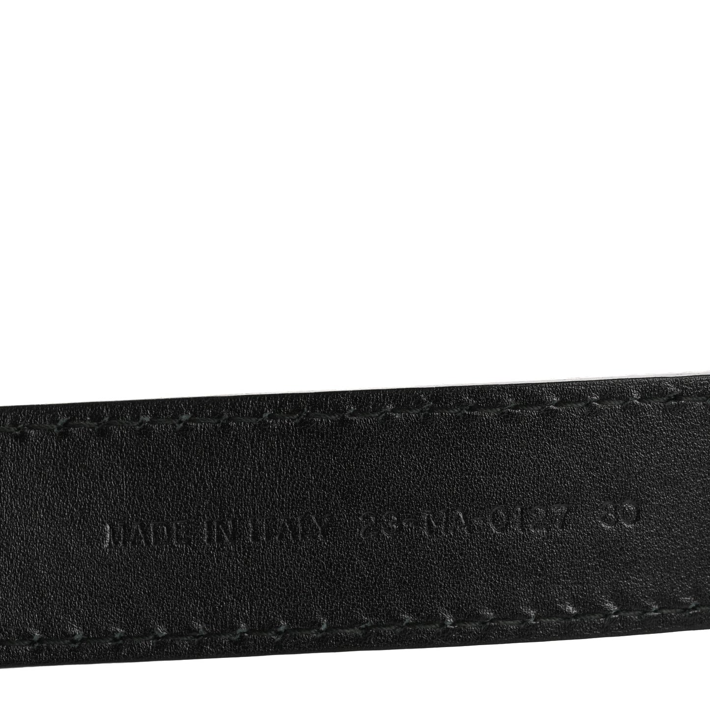 Calfskin D Fence Belt 80 Black