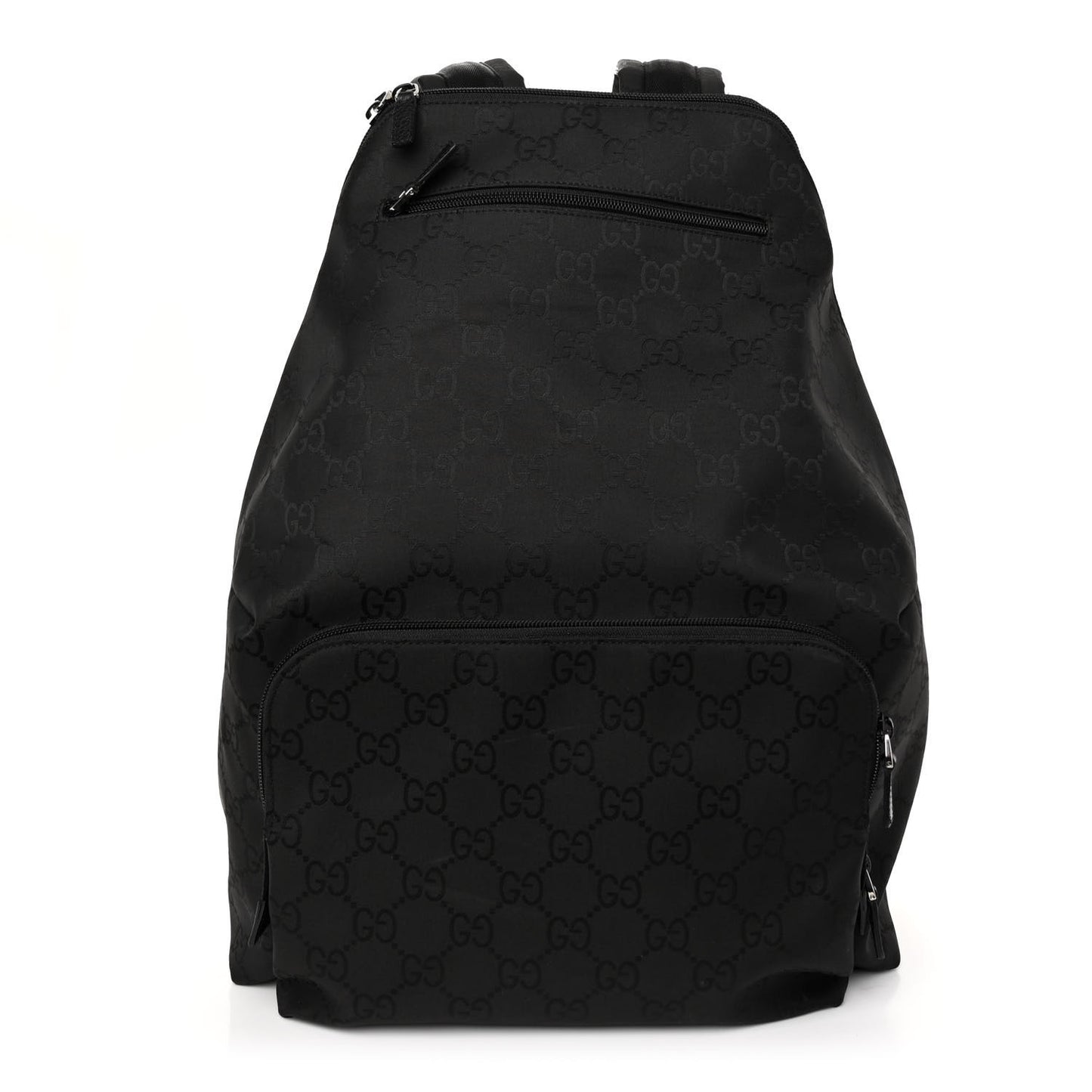 Nylon Monogram Medium Backpack Black