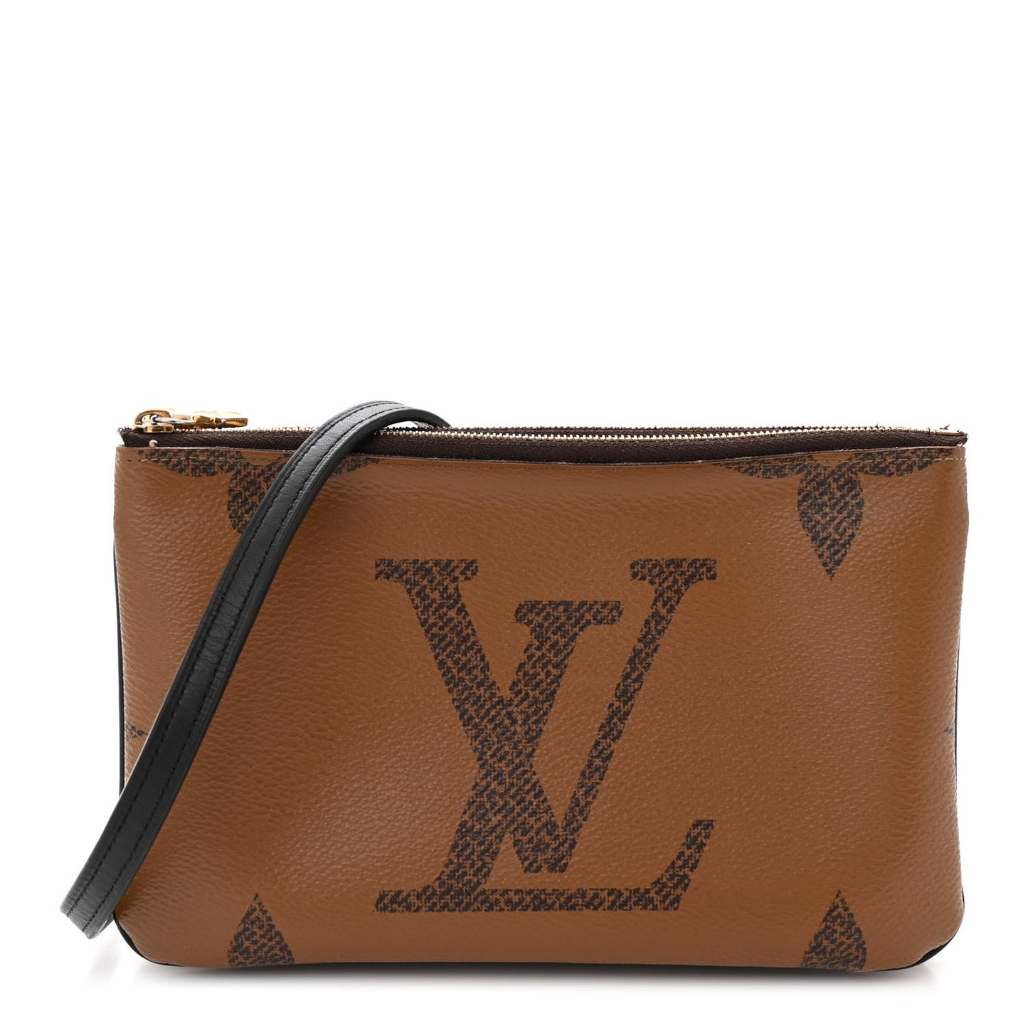 Reverse Monogram Giant Double Zip Pochette