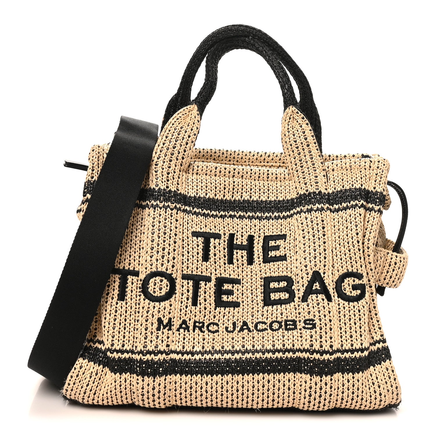 Marc Jacobs Straw Jacquard Medium The Traveler Tote Bag Natural 1891740 – FASHIONPHILE