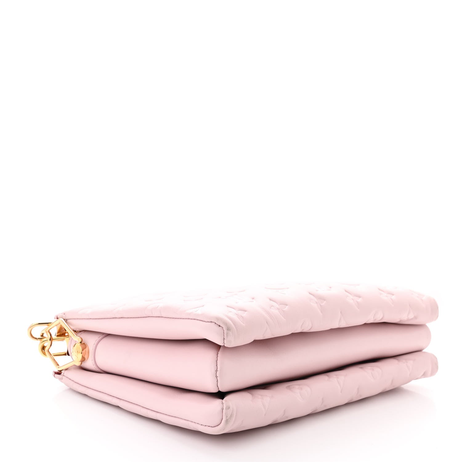 Louis Vuitton Lambskin Embossed Monogram Coussin PM Rose 4 of 12