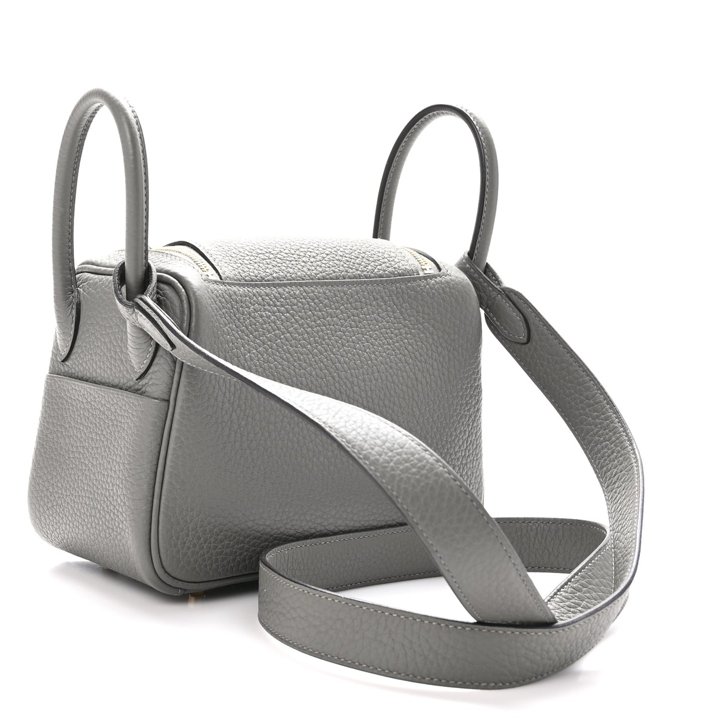 Taurillon Clemence Mini Lindy 20 Gris Meyer