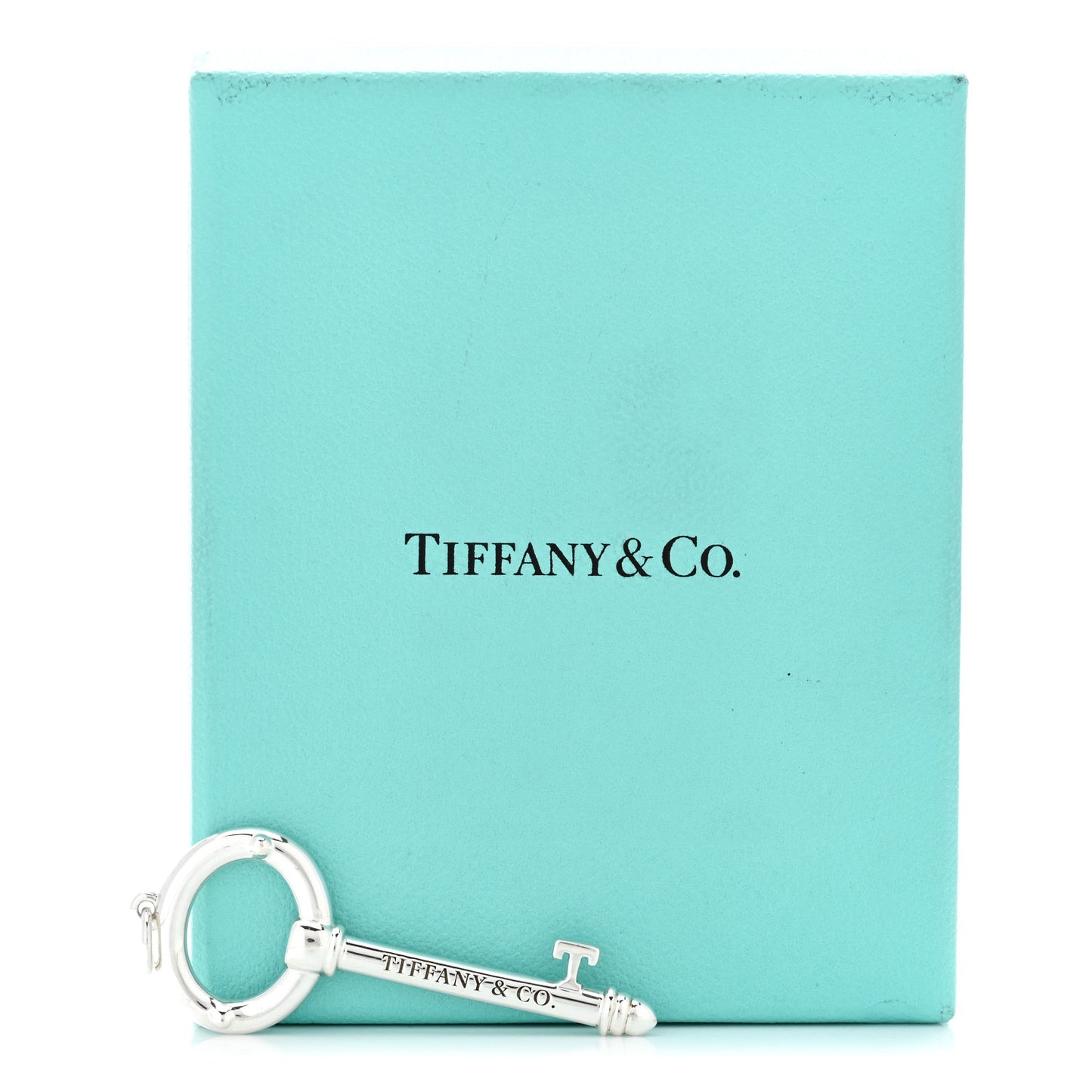 Sterling Silver Modern Oval Key Pendant