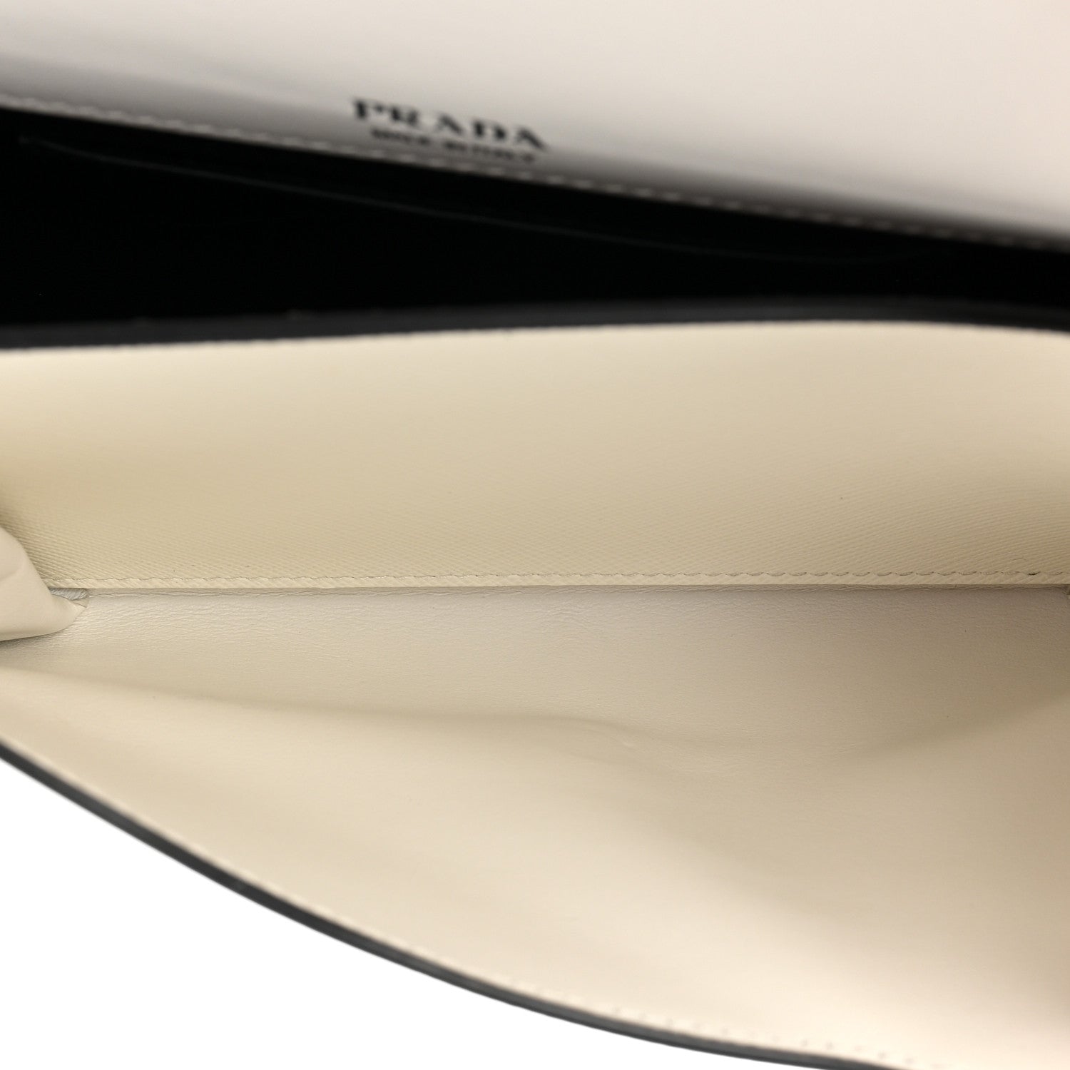 Prada Saffiano City Calfskin Mini Envelope Bag White 4 of 8