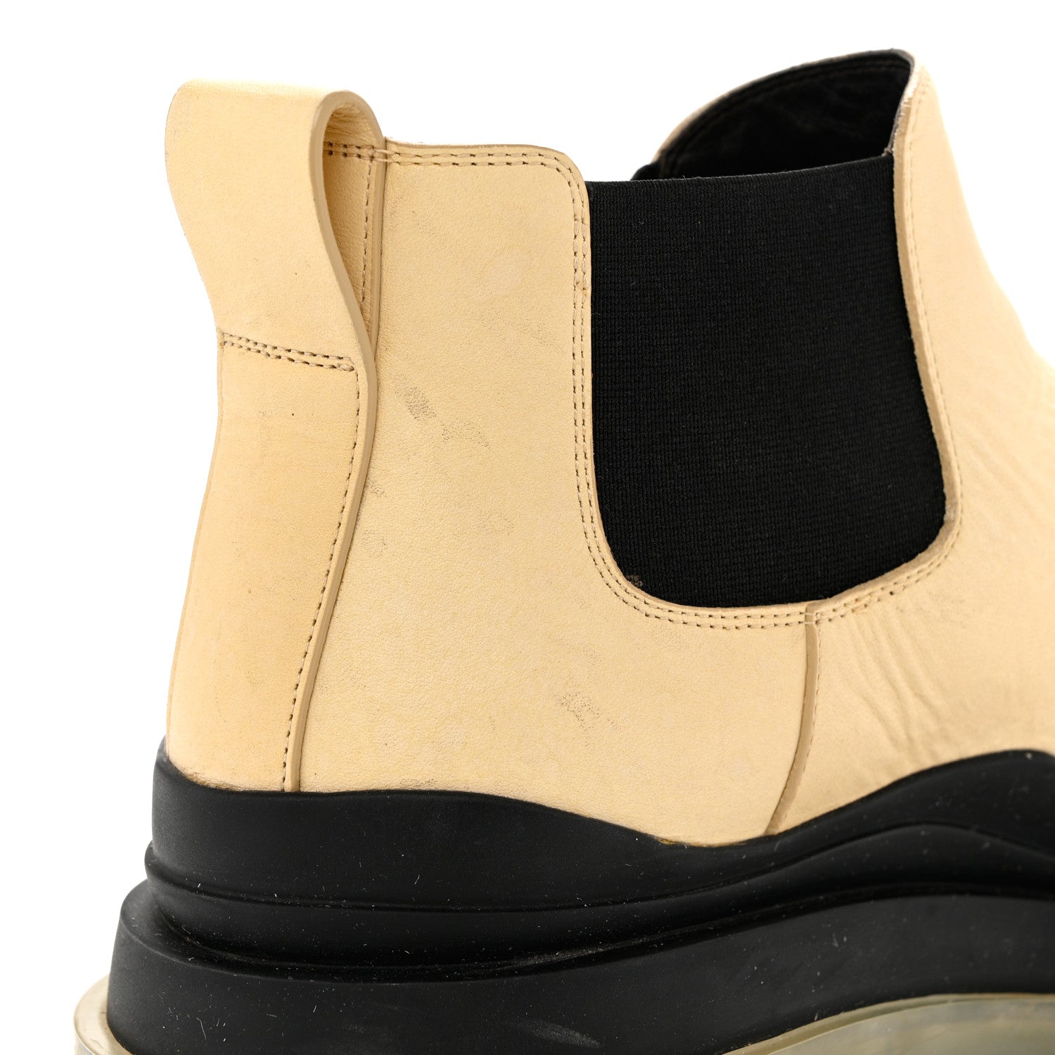 Bottega Veneta Calfskin Mens The Tire Cropped Chelsea Boots 42 Wax Black Transparent 11 of 11