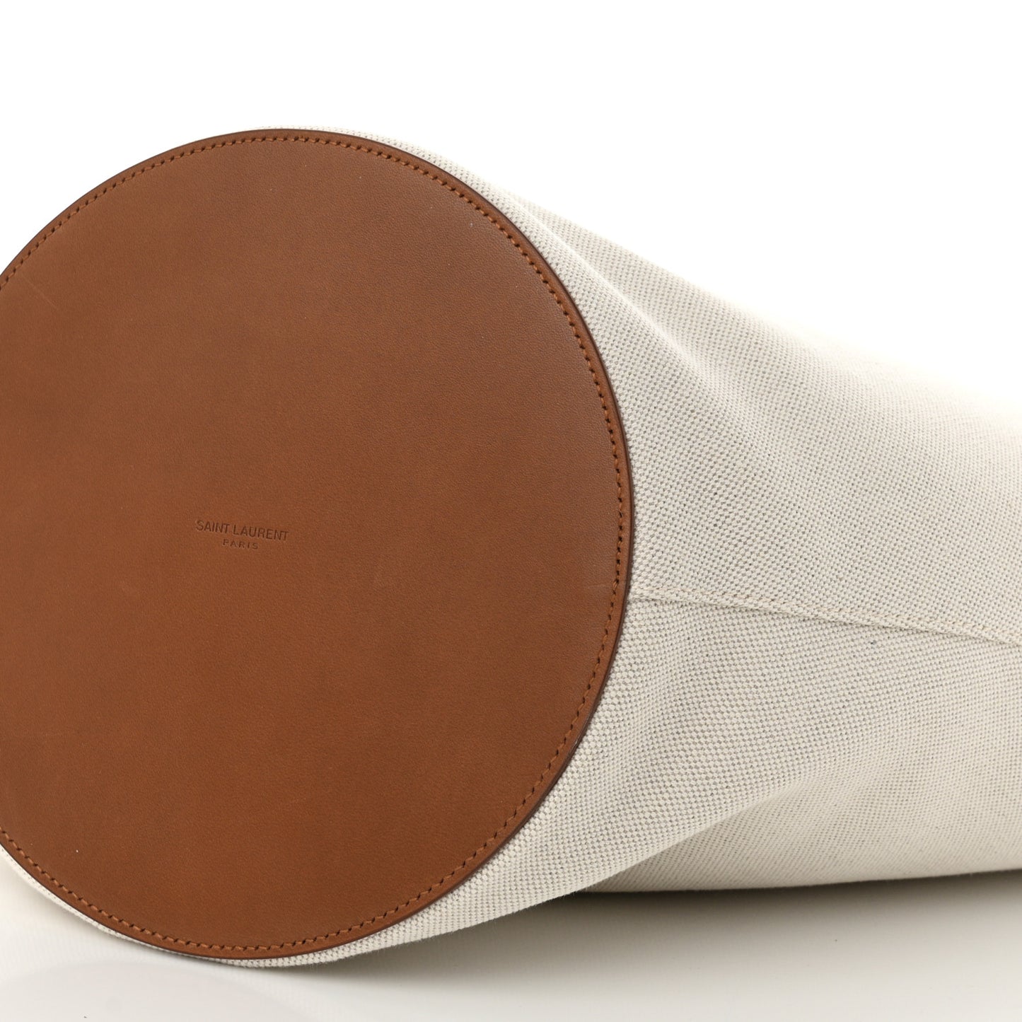 Linen Calfskin Rive Gauche Tote Greggio Brick