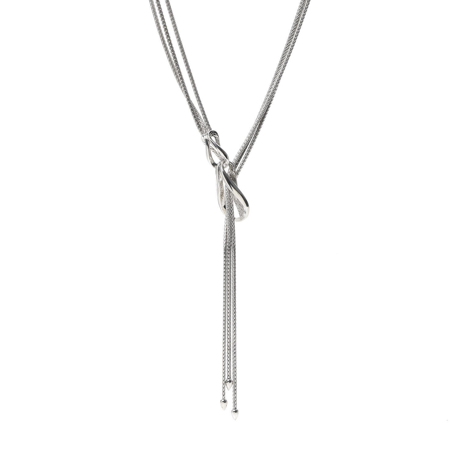 John Hardy Sterling Silver Asli Classic Chain Link Lariat Necklace 1 of 4