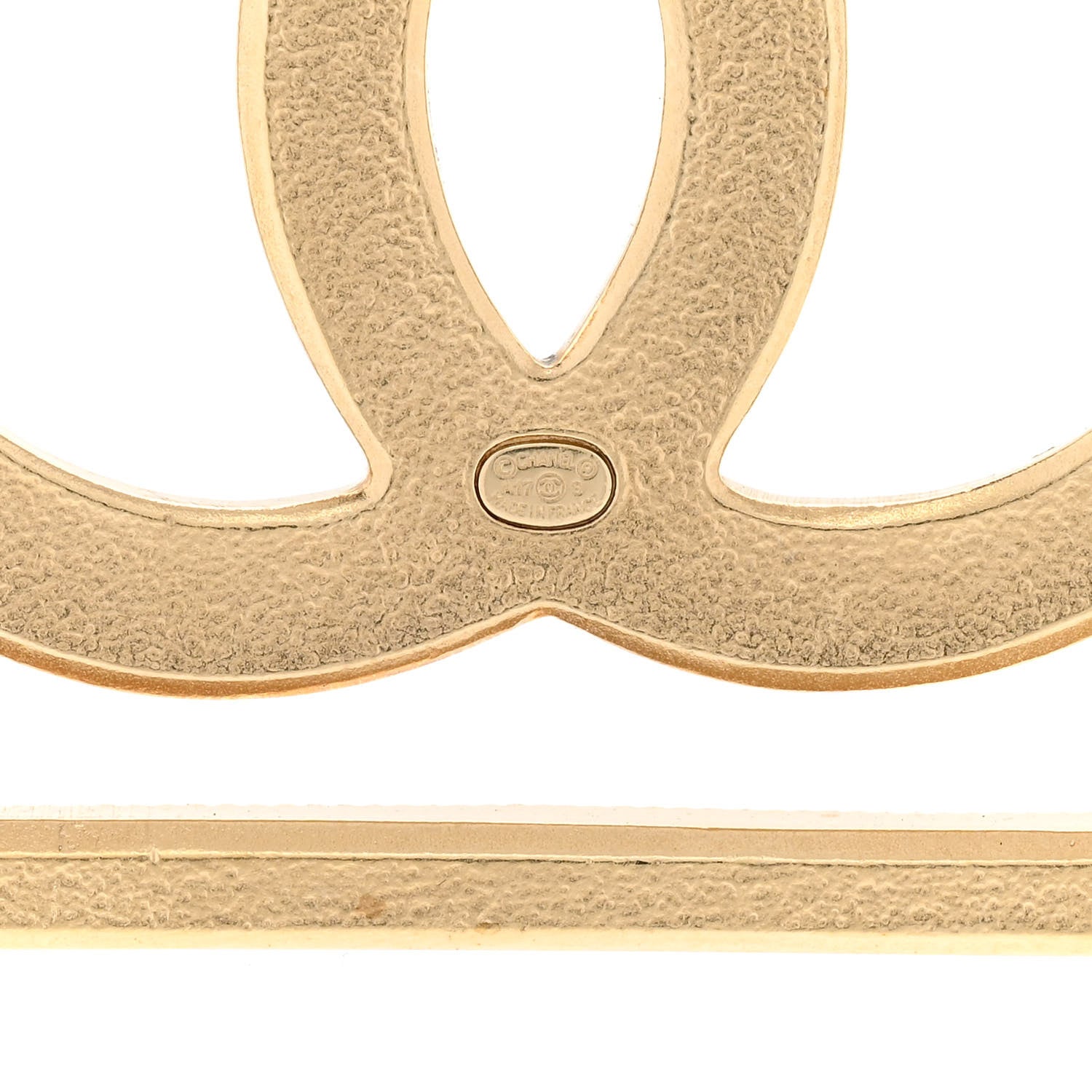 Chanel Crystal CC Brooch Gold 4 of 6