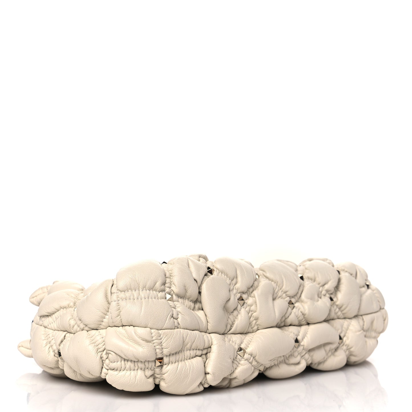 Nappa Spikeme Clutch Ivory