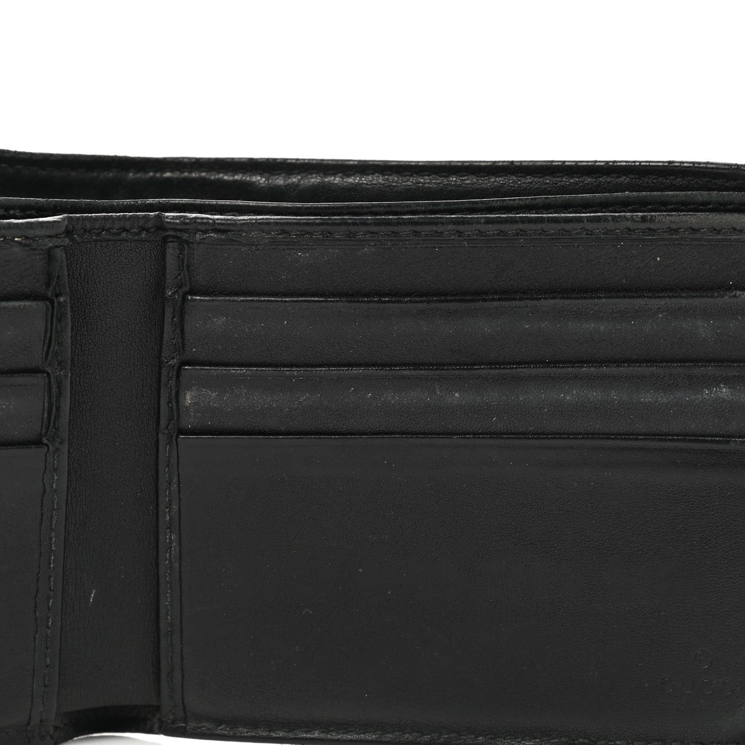 Gucci Guccissima Avel Bi-Fold Wallet Black 8 of 9