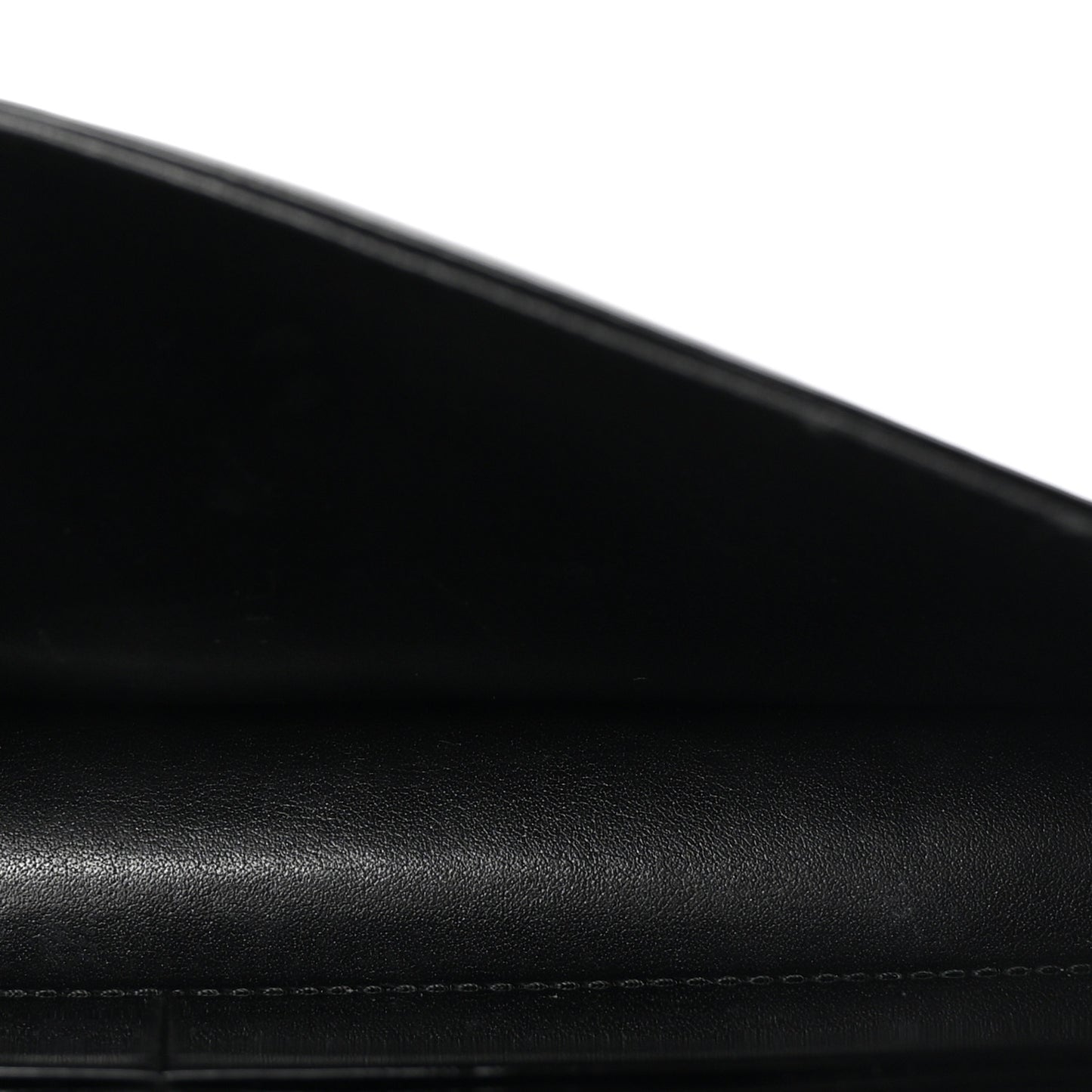 Patent Cannage Lady Dior Chain Wallet Black