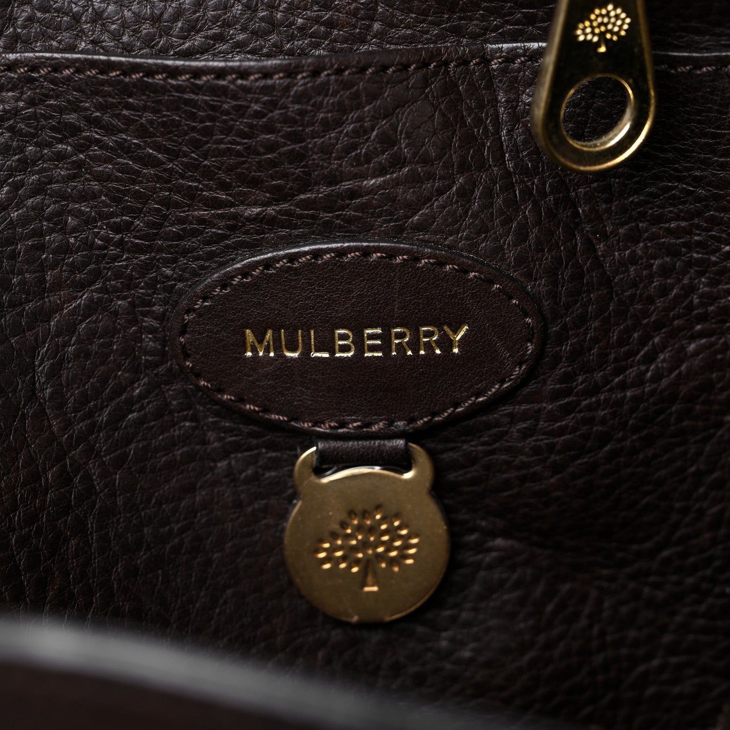 Mulberry Natural Vegetable Tanned Bayswater Chocolate 6 of 17