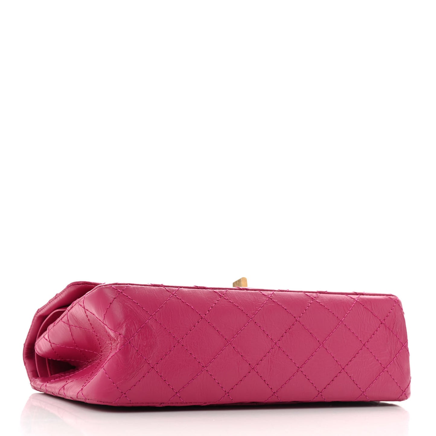 Aged Calfskin Quilted 2.55 Reissue 225 Flap Fuchsia