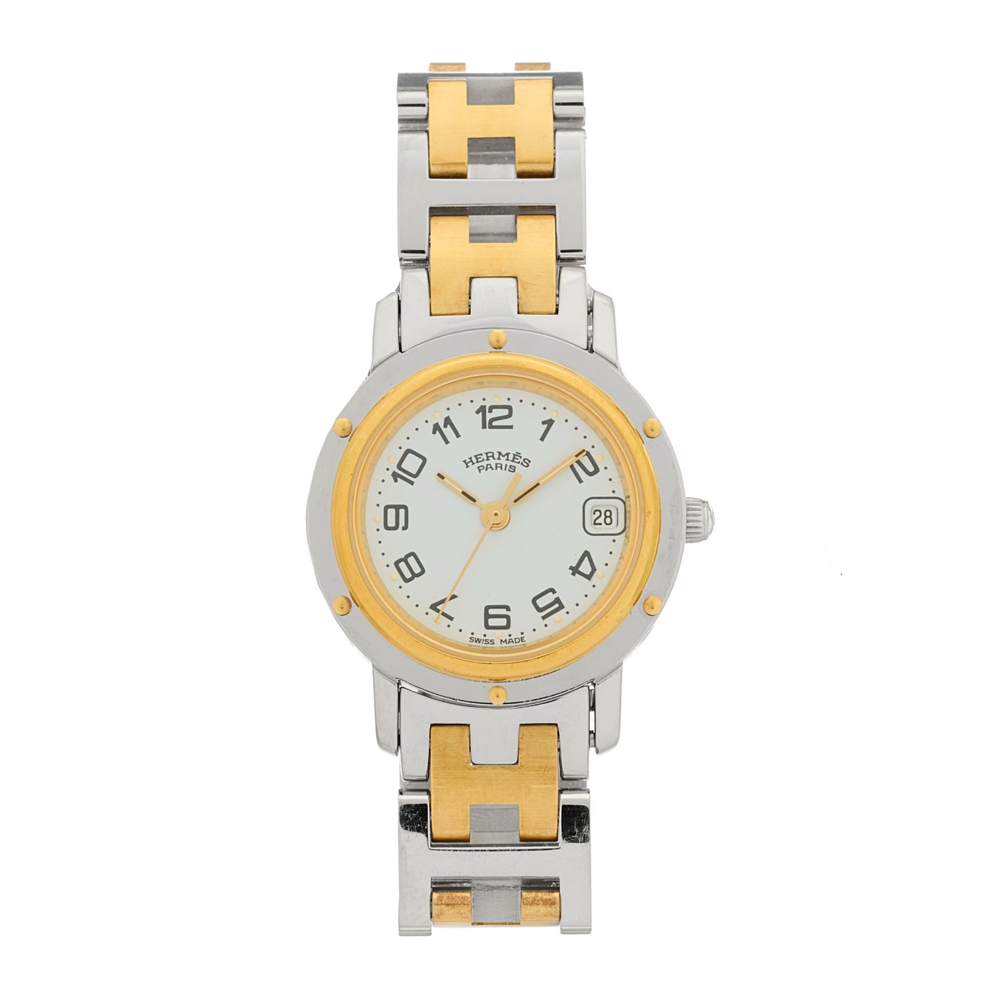 Stainless Steel 24mm Clipper Quartz Watch Gold