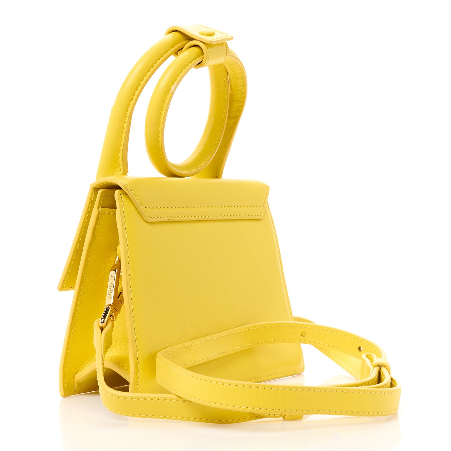 Smooth Calfskin Le Chiquito Noeud Yellow