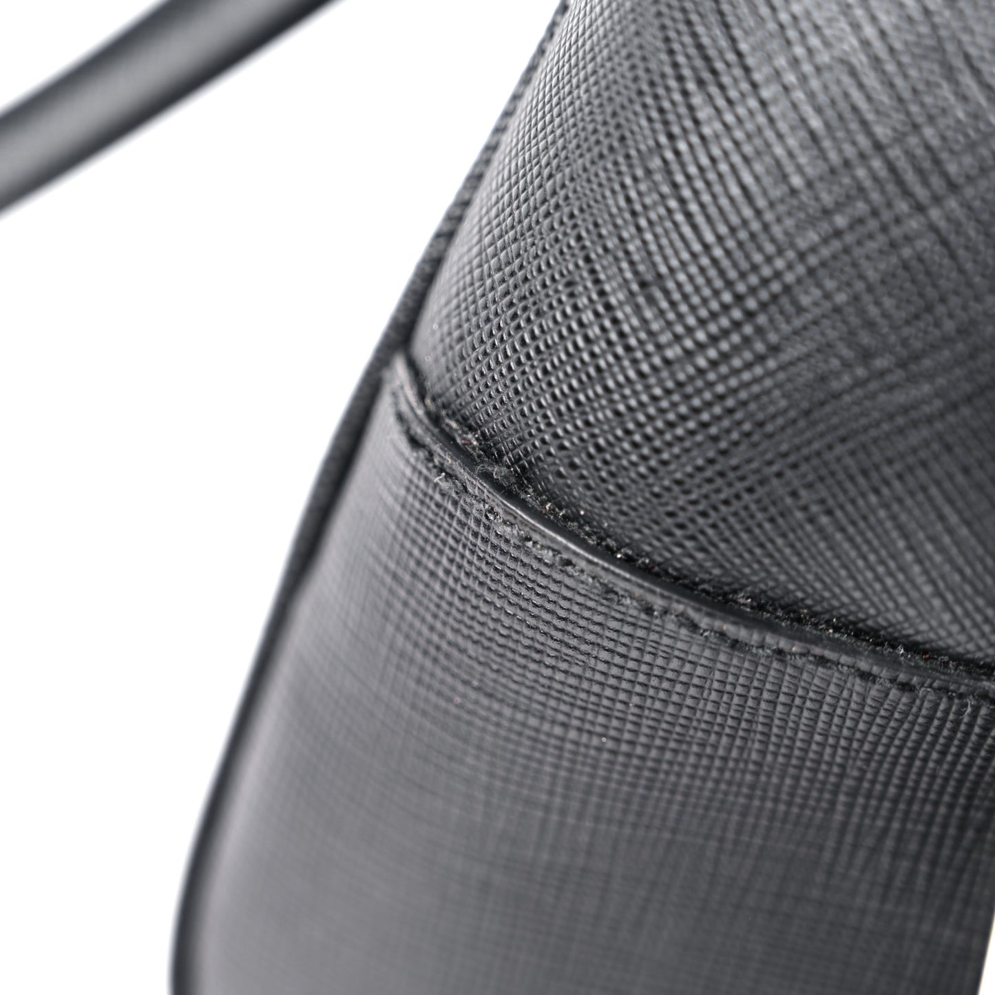 Saffiano Pushlock Satchel Black