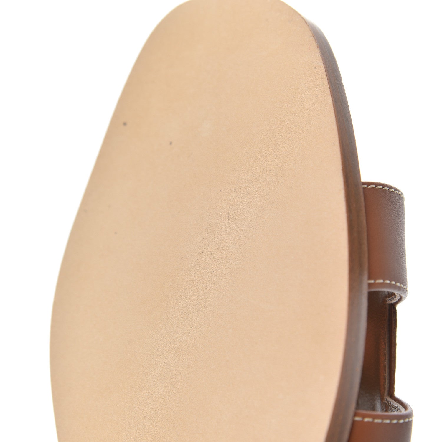 Hermes Box Calfskin Oran Sandals 38 Gold 9 of 14