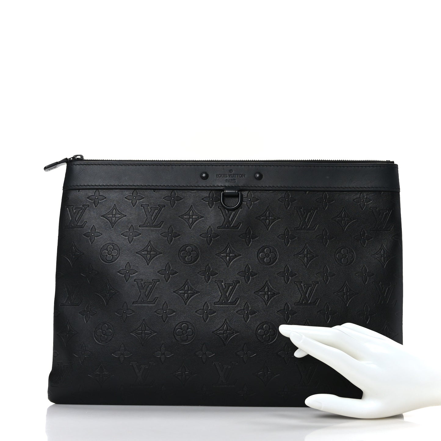 Calfskin Monogram Shadow Discovery Pochette Black