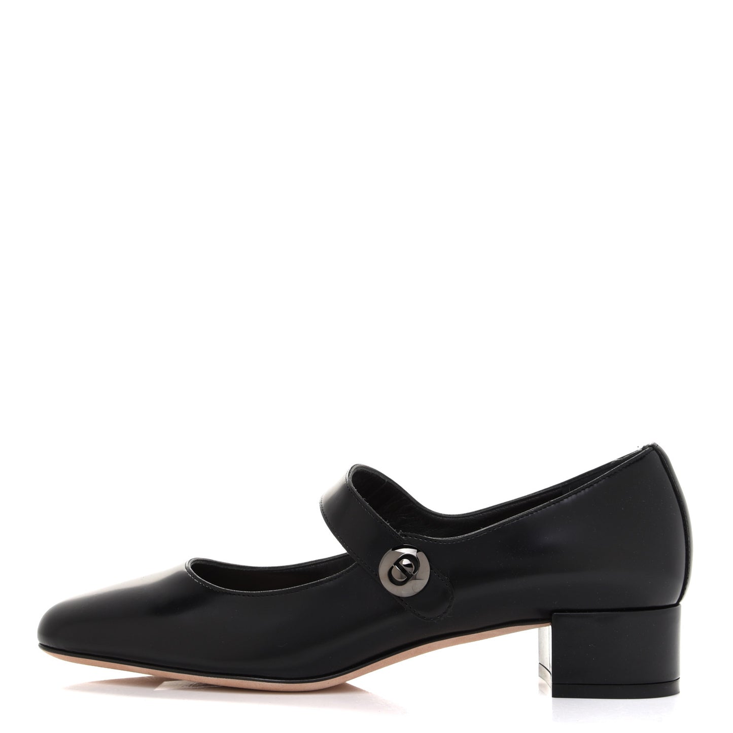 Brushed Calfskin Uniform 30mm Pumps 38 Black