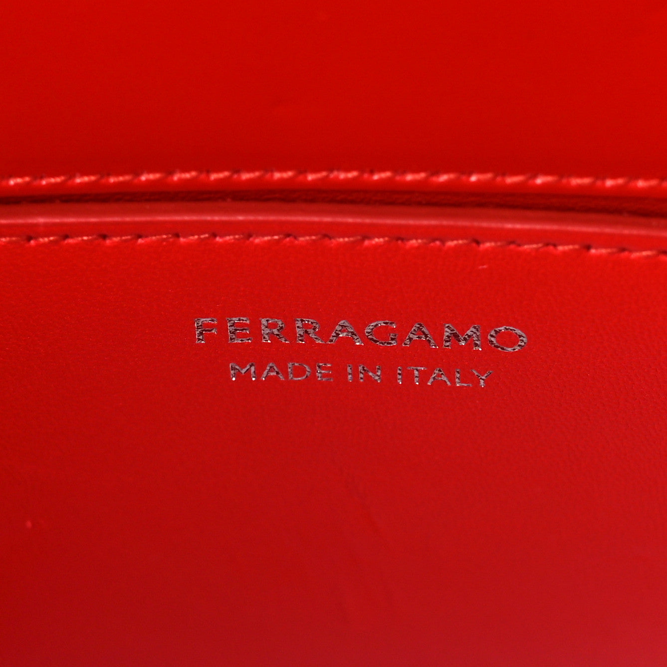 Brushed Calfskin Wanda East West Top Handle Bag Flame Red