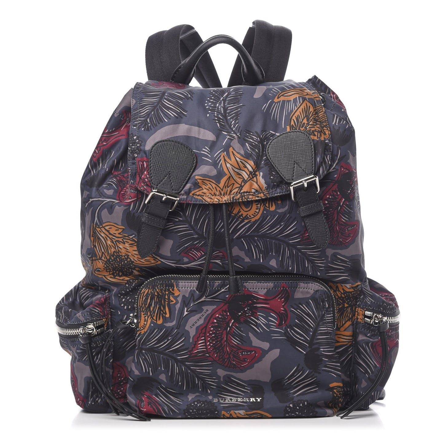 Nylon Beasts Print Large Rucksack Backpack Blue