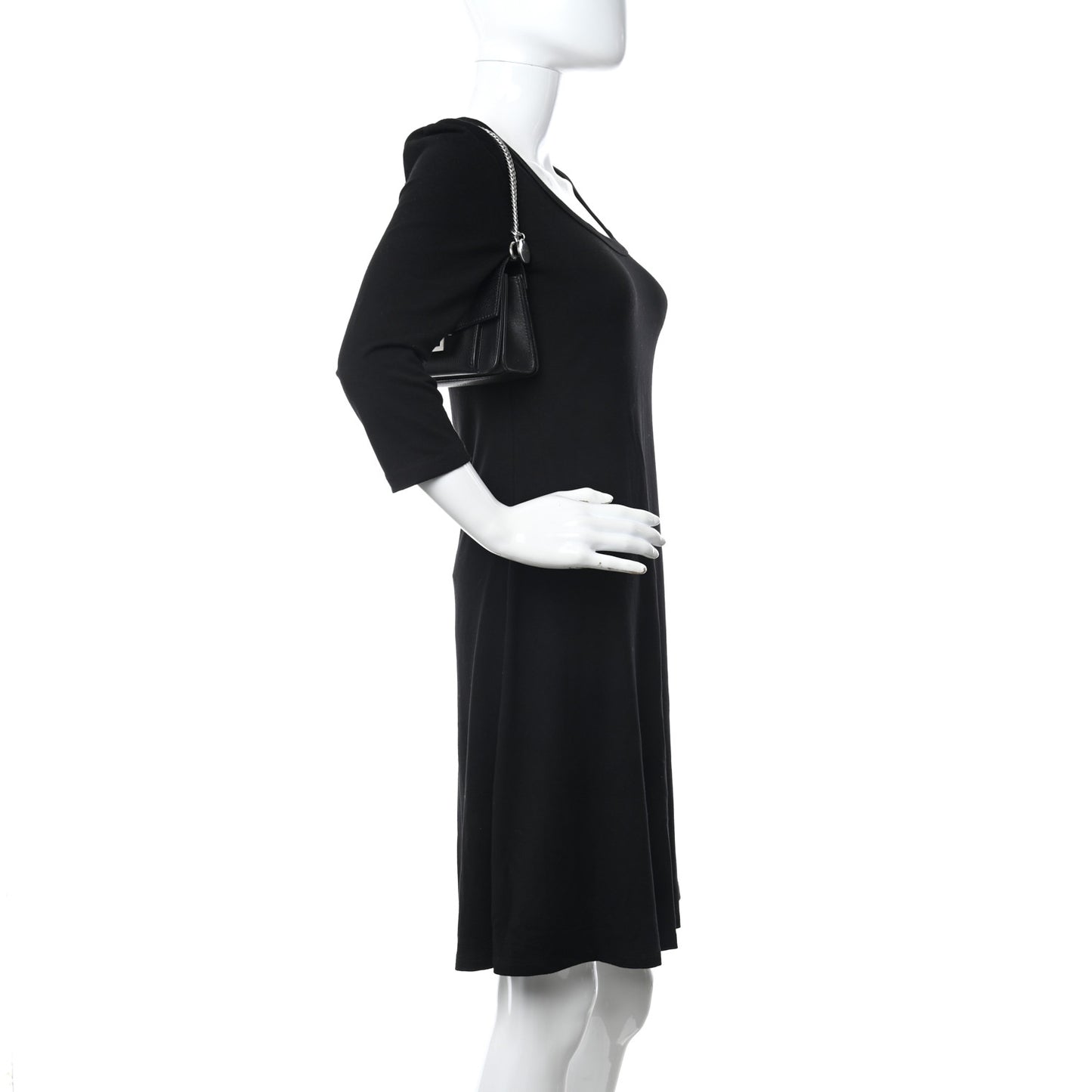 Goatskin Mini GV3 Shoulder Bag Black