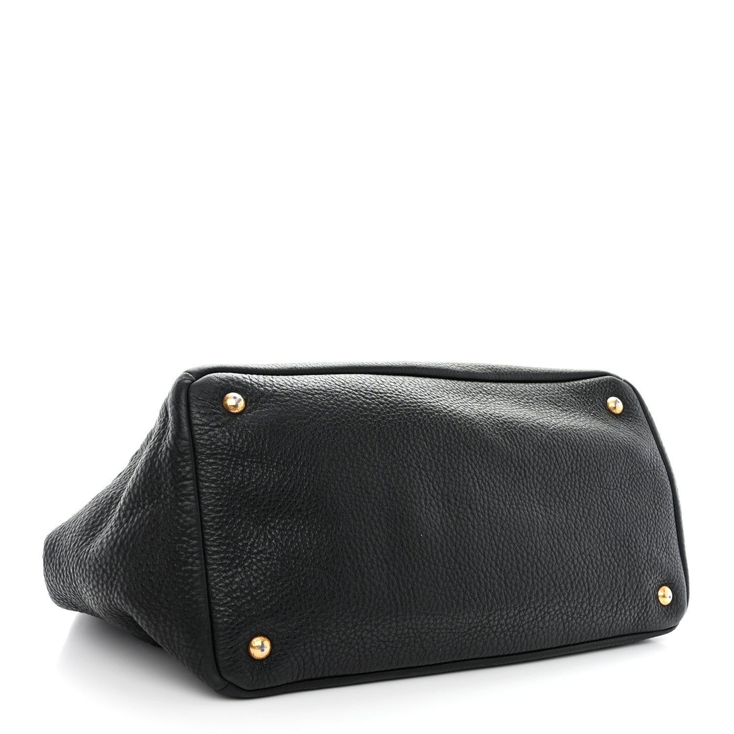 Prada Vitello Daino Tote Black 4 of 18