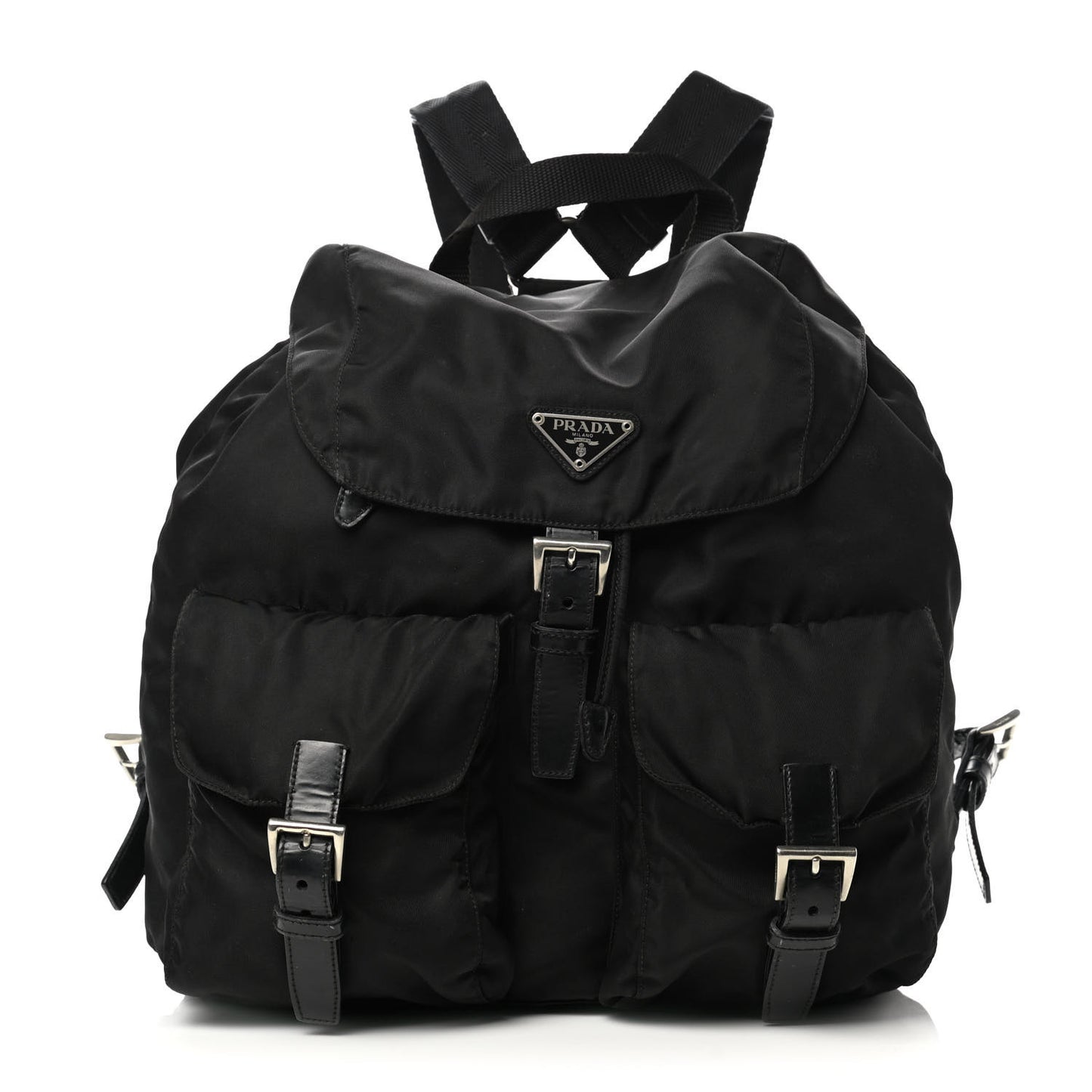 Nylon Vela Medium Backpack Black