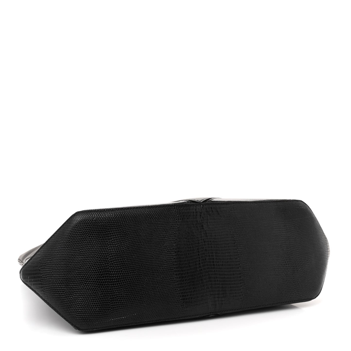 Nappa Lizard Embossed Medium Easy Tote Black