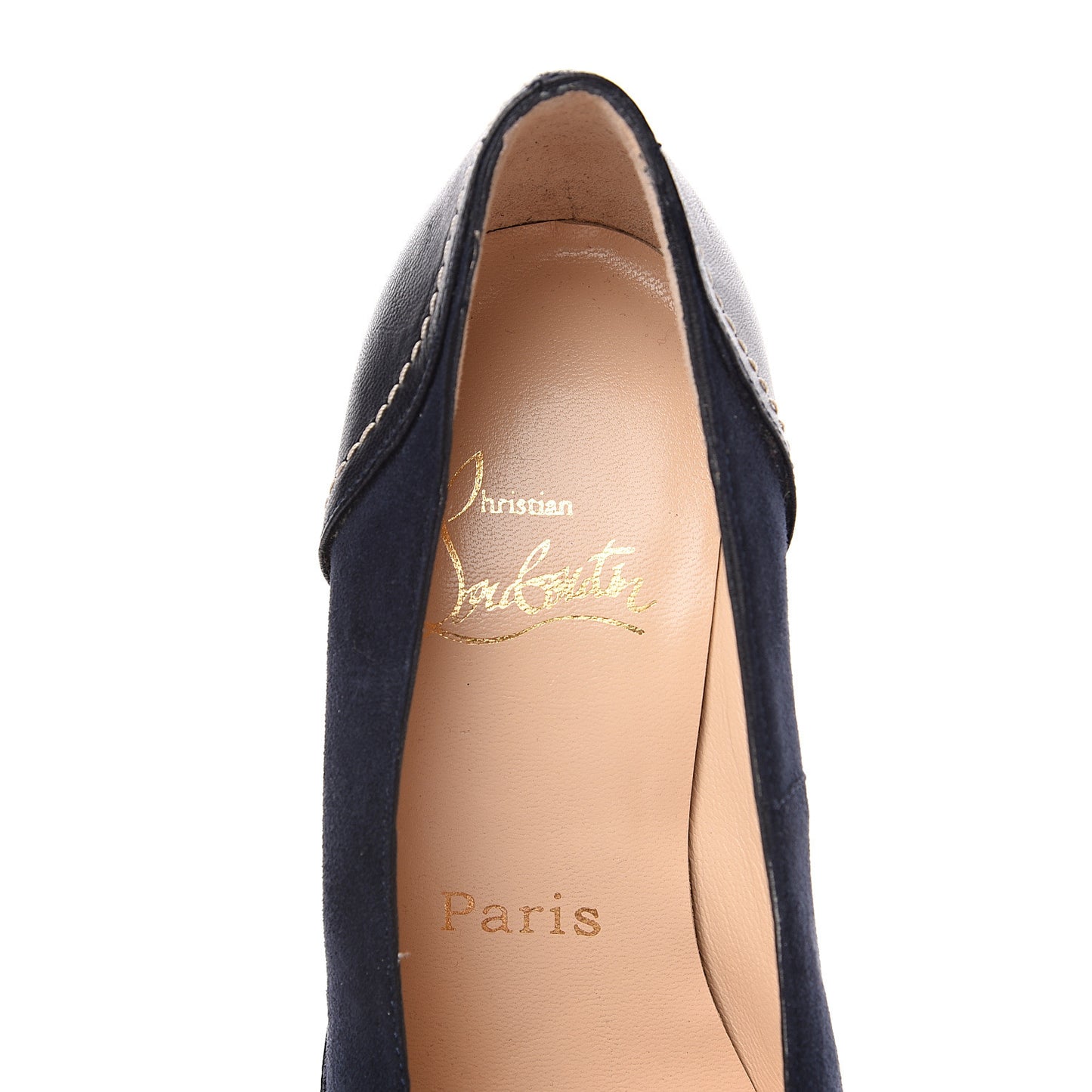 Veau Velours Nappa Defil Decollete 120 Pumps 35 Marine