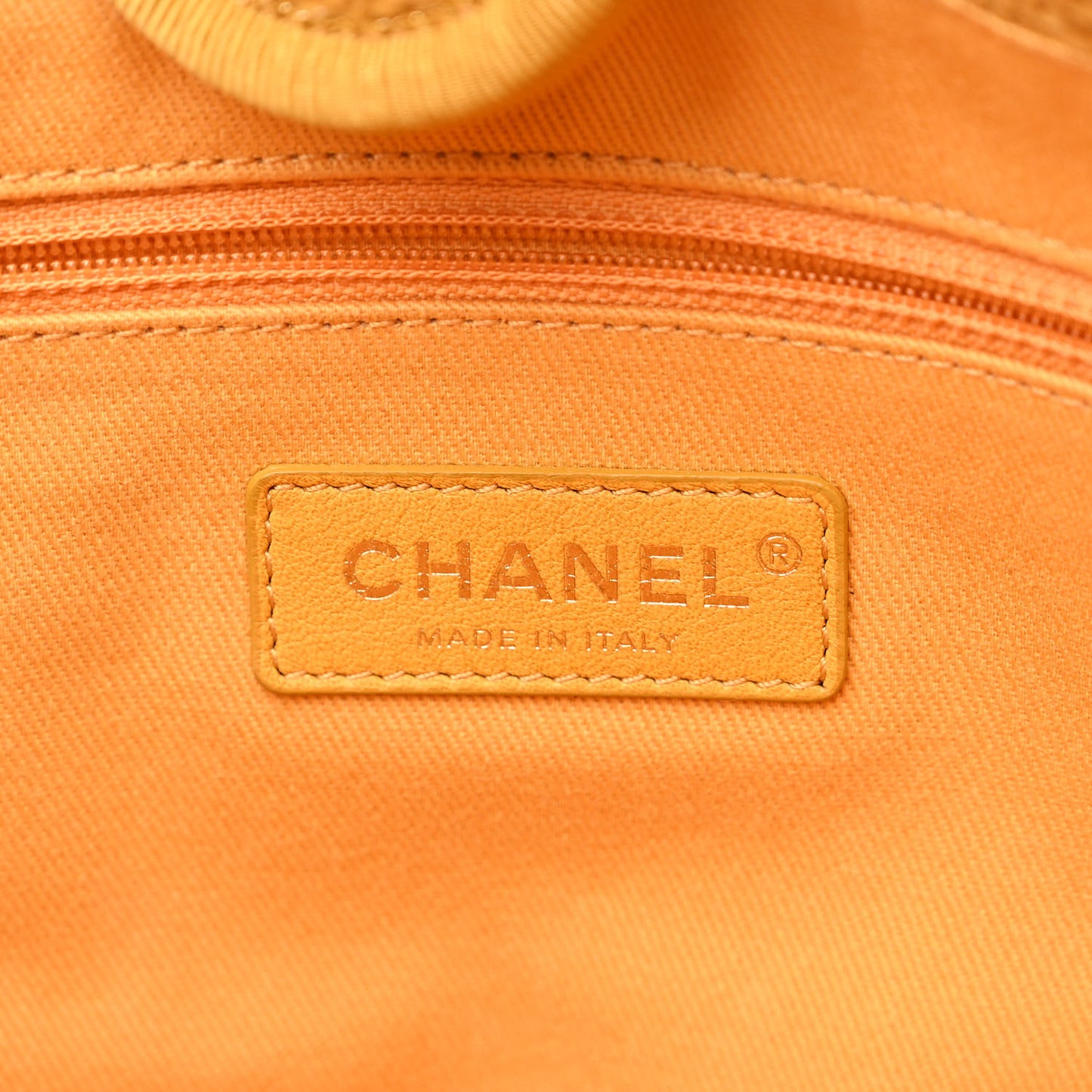 Lurex Canvas Small Deauville Tote Yellow