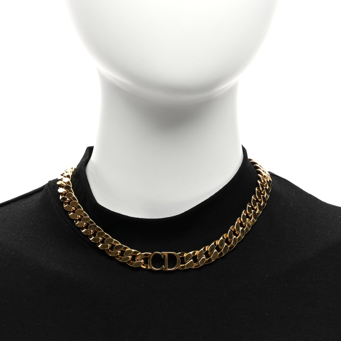 Metal Danseuse Etoile Chain Choker Necklace Gold