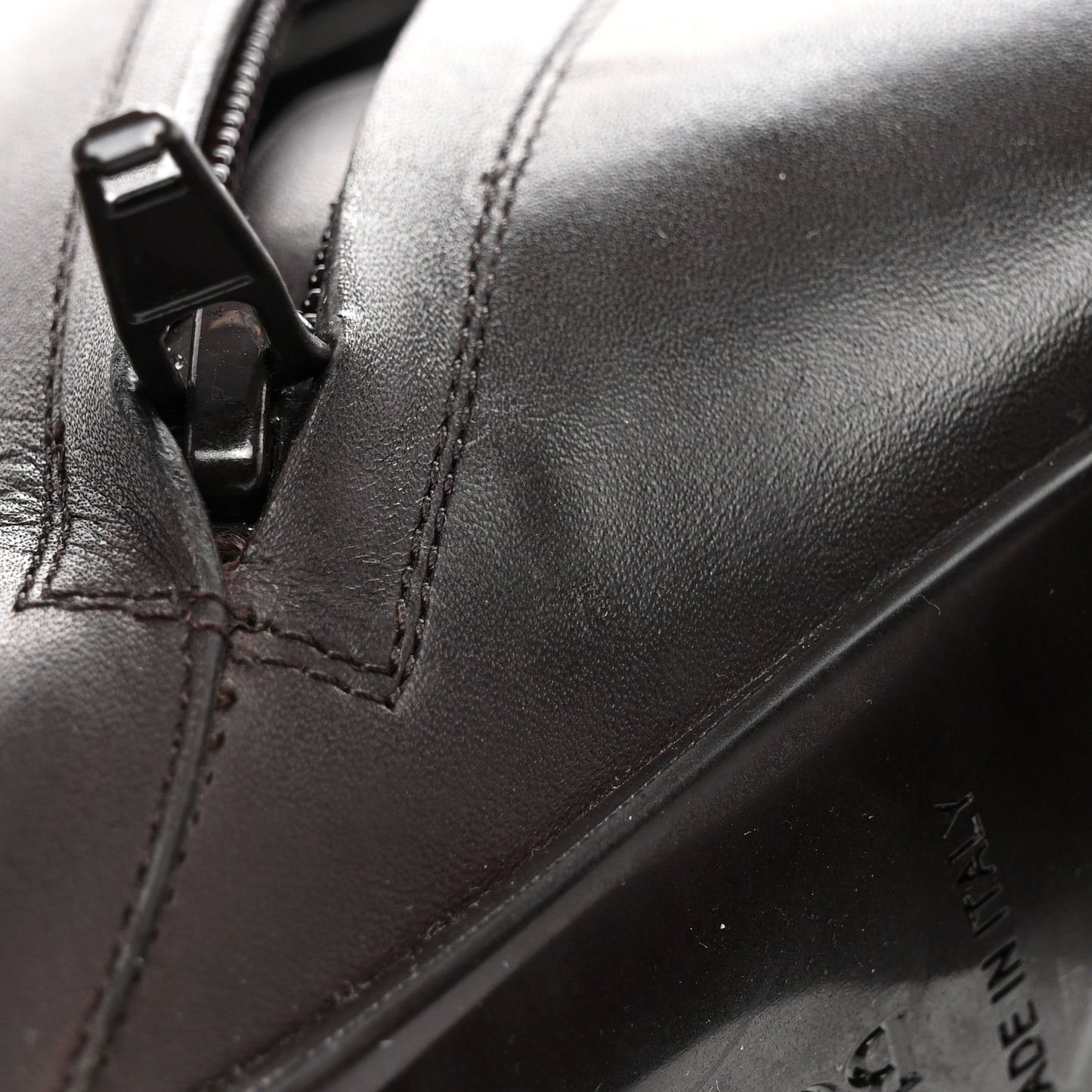 Calfskin Storm Knee High Boots 35 Fondant