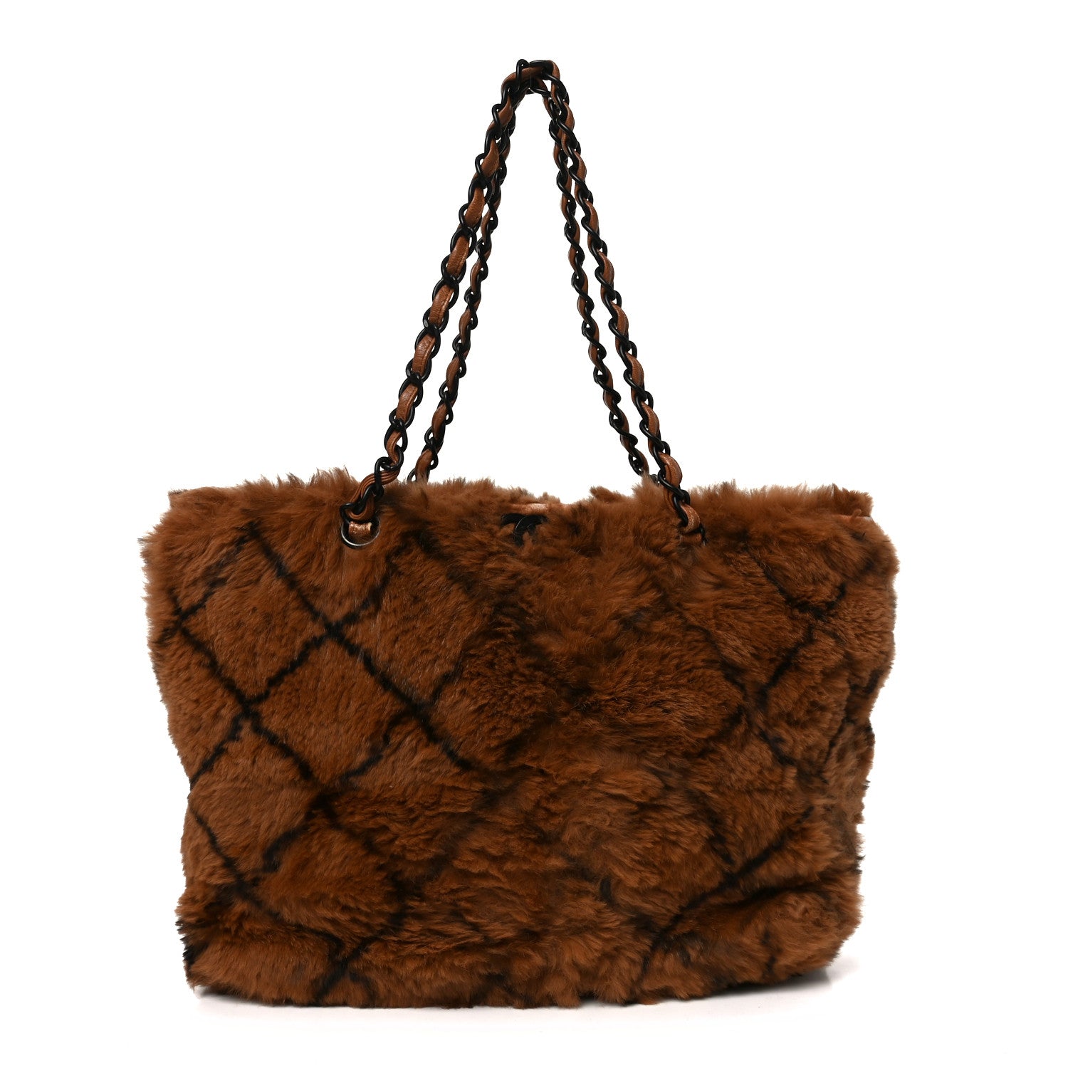 Chanel Lapin Fur Quilt Pattern Tote Brown 1873106 – FASHIONPHILE
